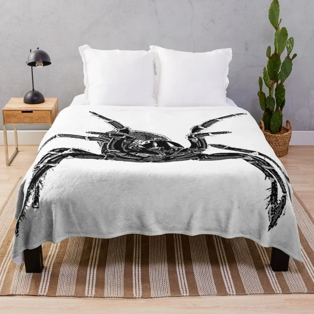3D Printing Web - Creepy Funnel-Web Spider Throw Blanket Versatile