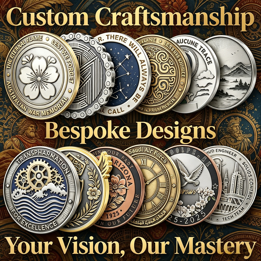3D Printing Gold - Custom Printed & Enamel Challenge Coin,