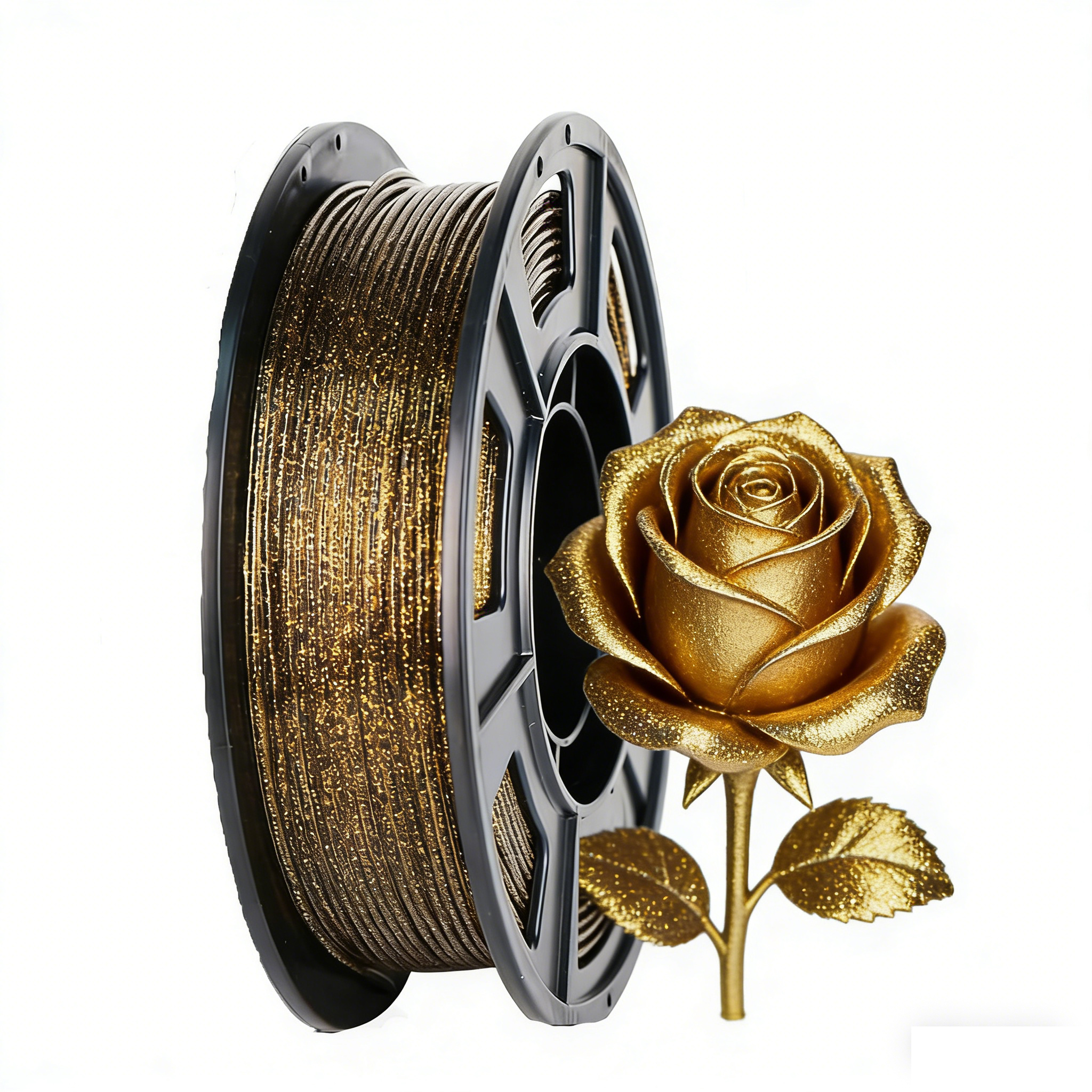 3D Printing Gold - 3D Printer Filament Galaxy Glitter PLA