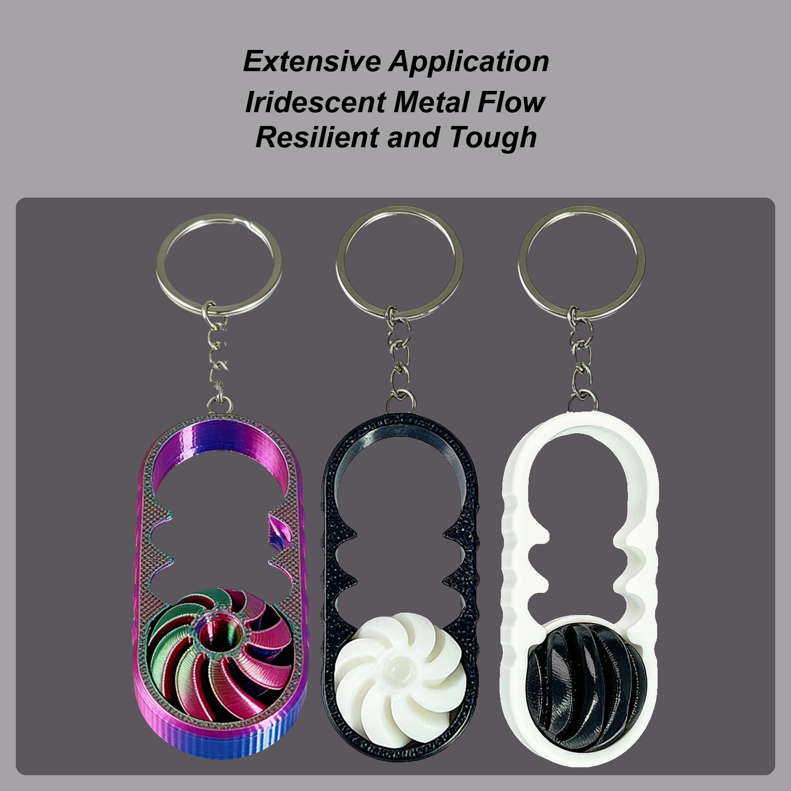 3D Printing Fidget Toys - Key Chain Fidget 3D Printed Rotating