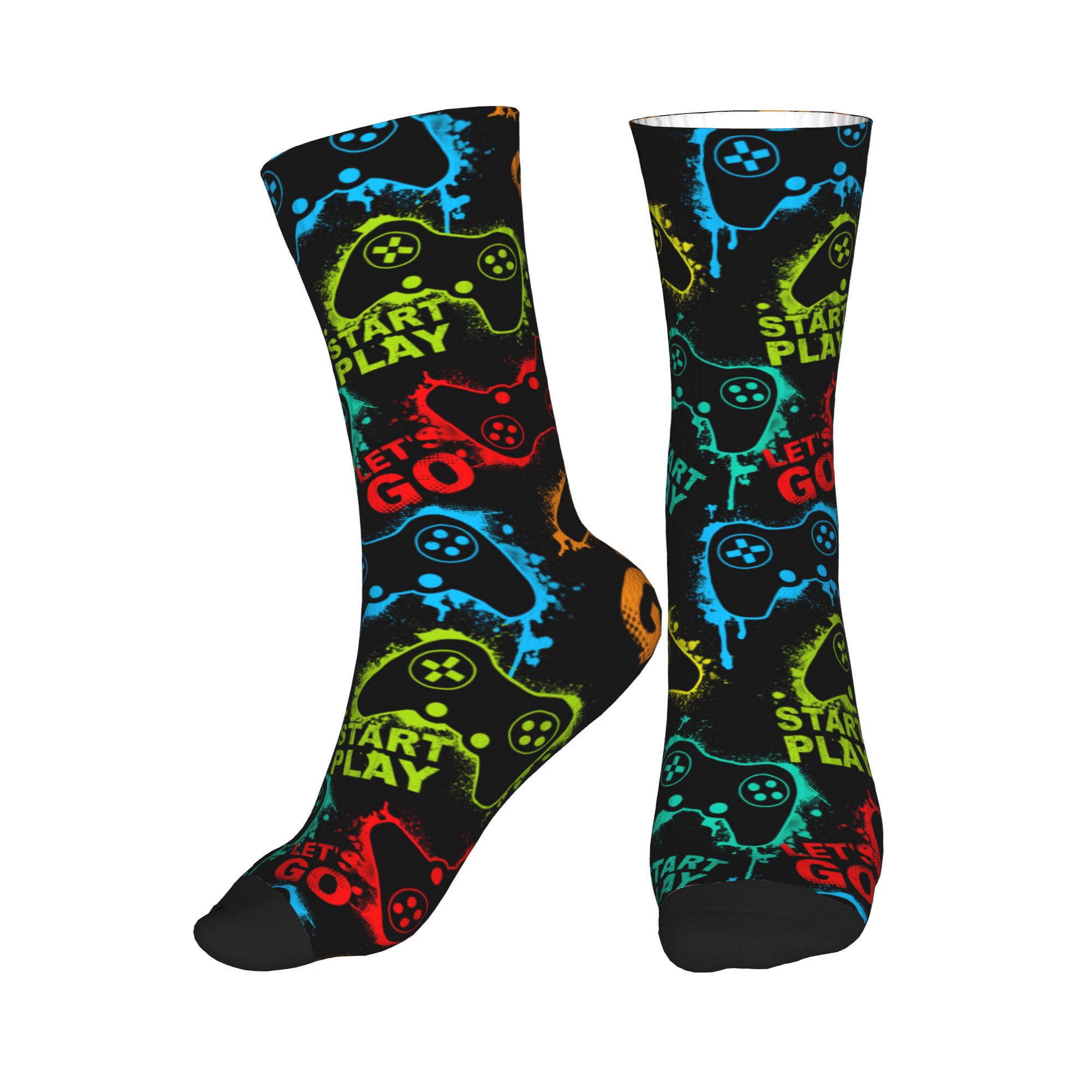 3D Printing Game - Fashion Game Controller Socks Men Women