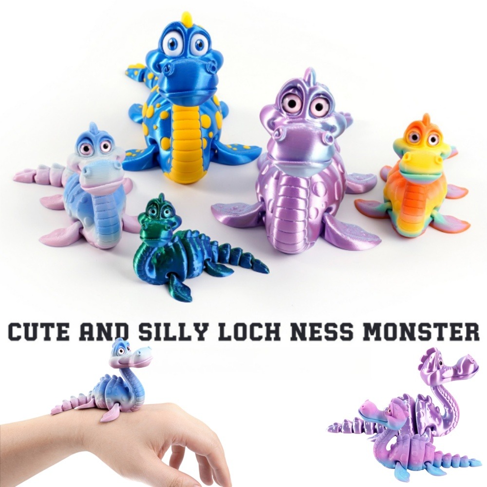 3D Printing Construction - 3D Printed Loch Ness Figures Toys