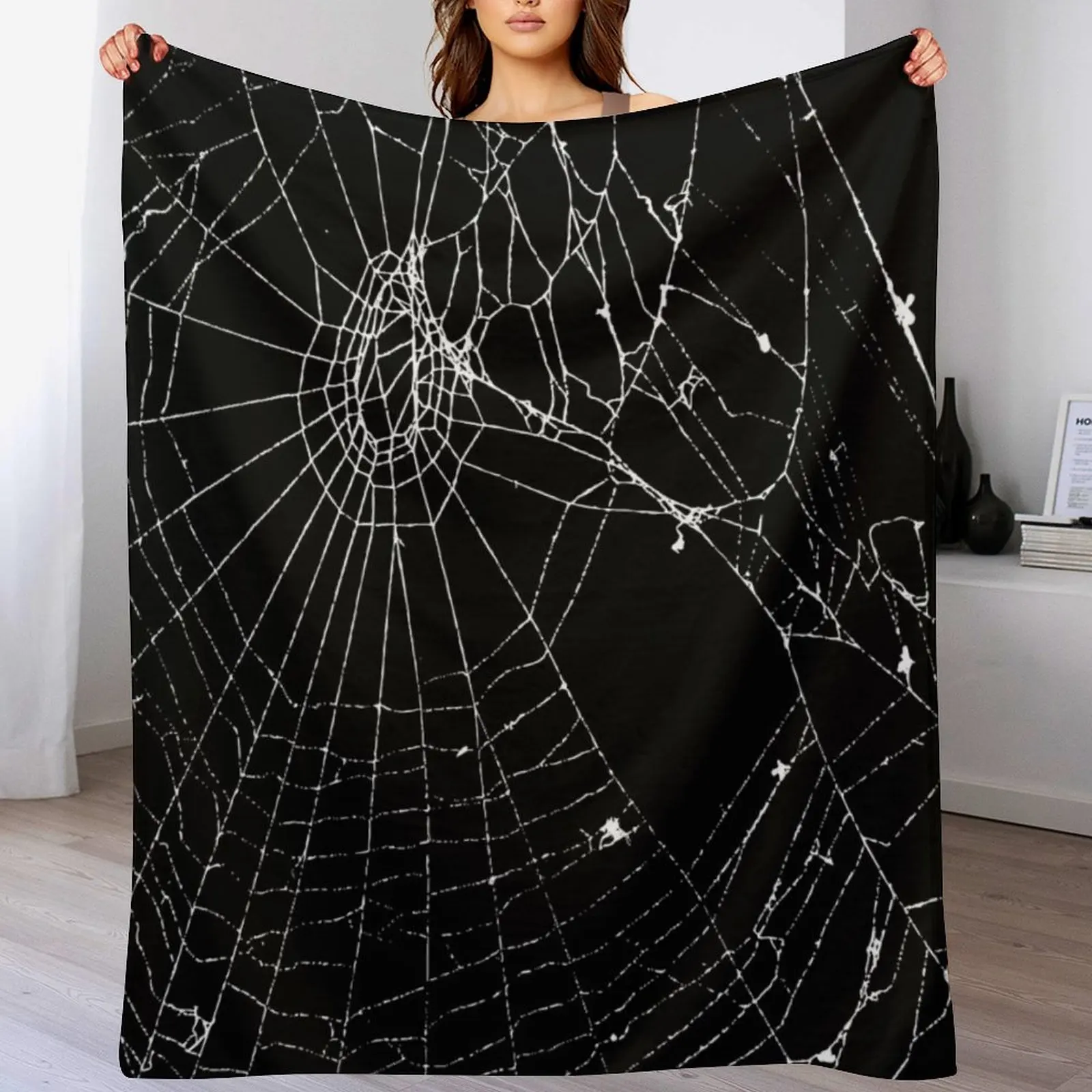 3D Printing Web - Spider Web Throw Blanket Fluffy Cozy