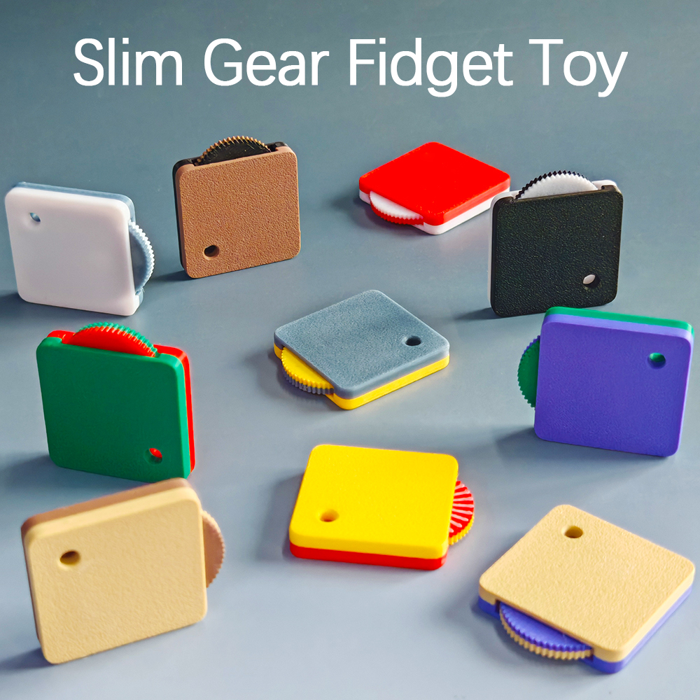 3D Printing Fidget Toys - 3D Printed Slim Gear Fidget Toy