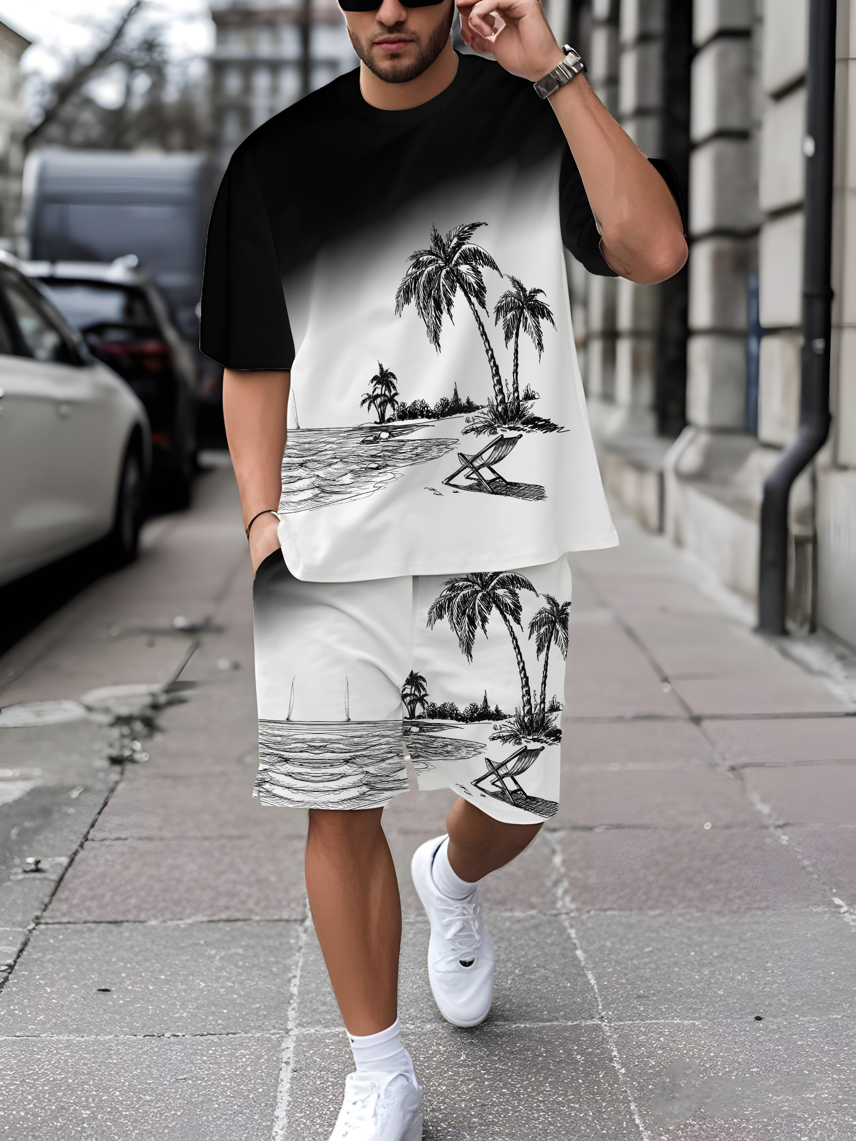 3D Printing Designing - 2026 Summer New Men's Short-Sleeved Set