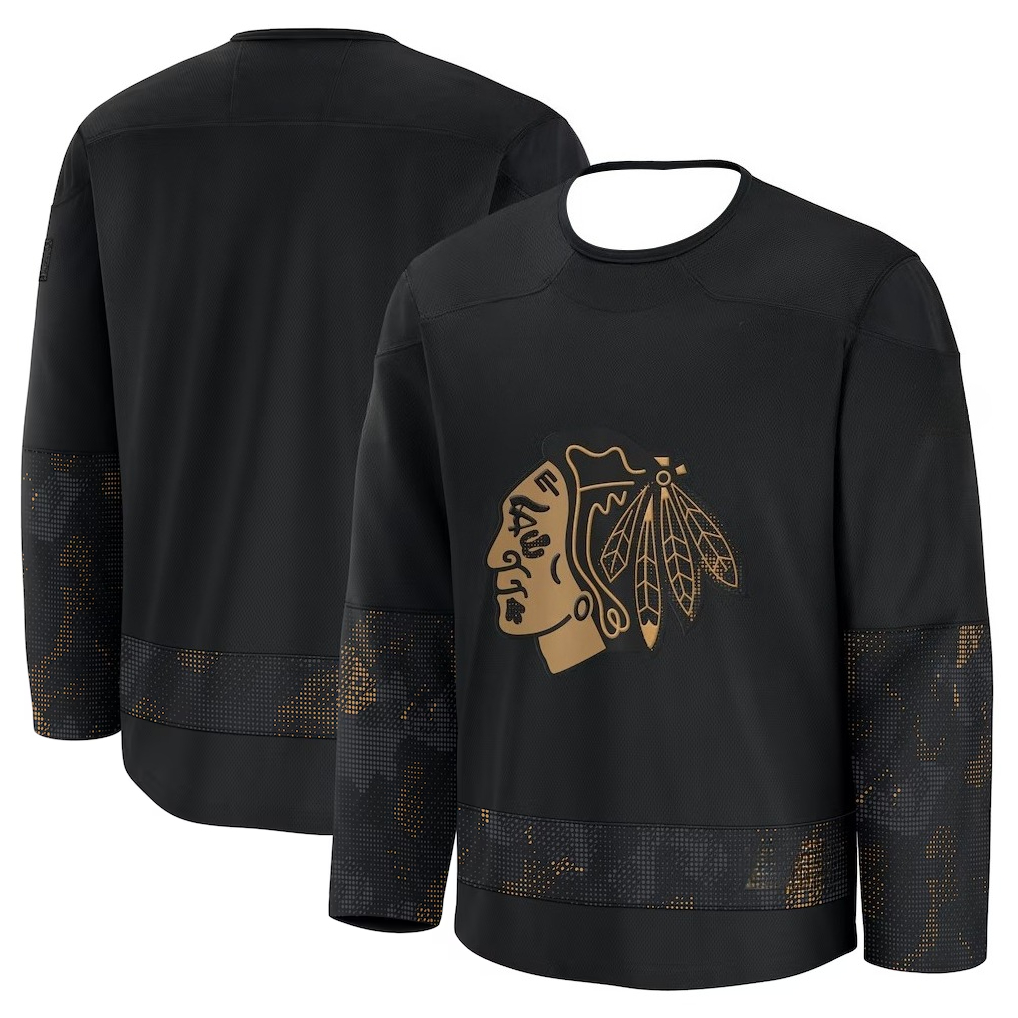 3D Printing Gold - Hockey Jersey - Black with Gold