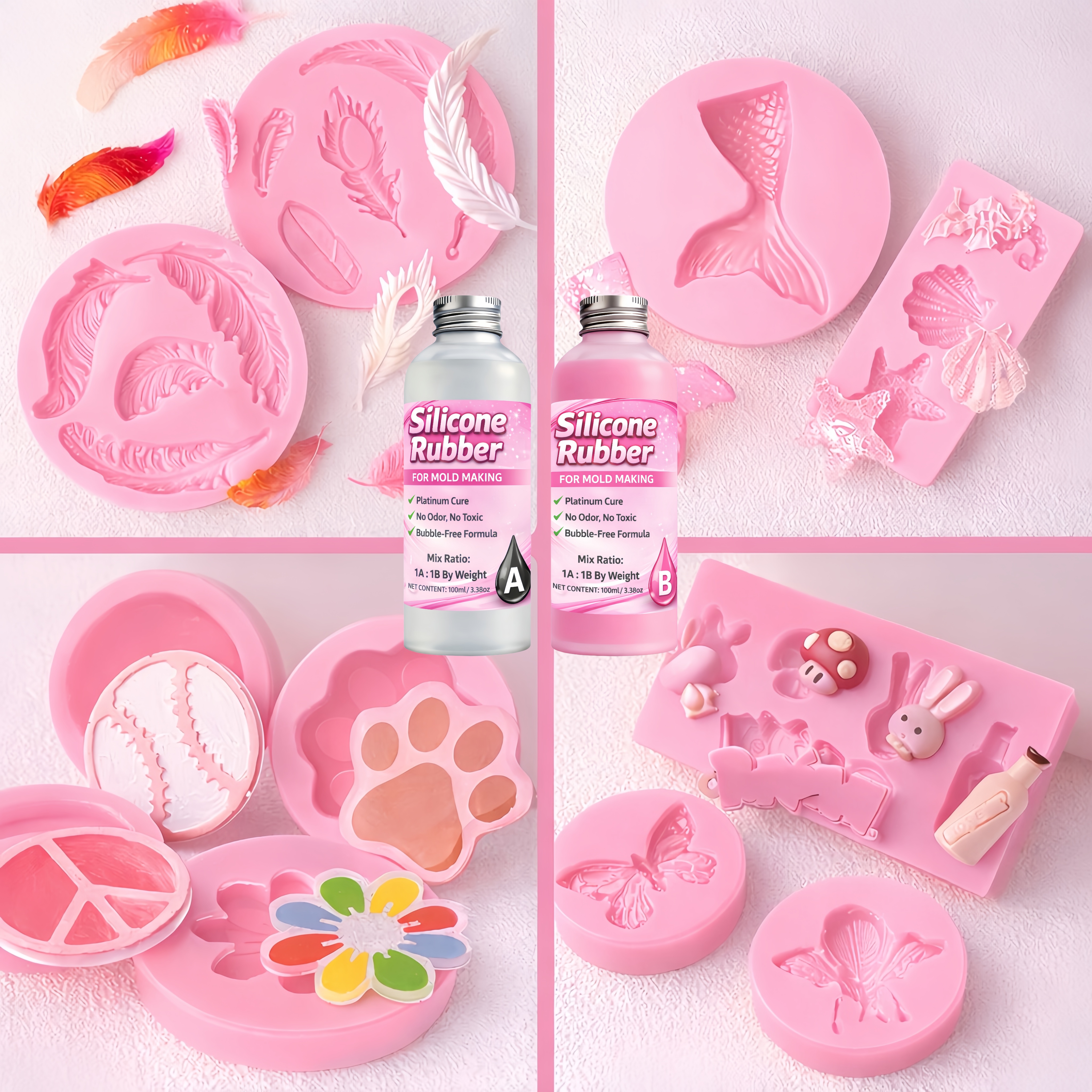 1:1 Silicone Mold Kit, ultra s - 3D Printing Ptc ulasan dan harga