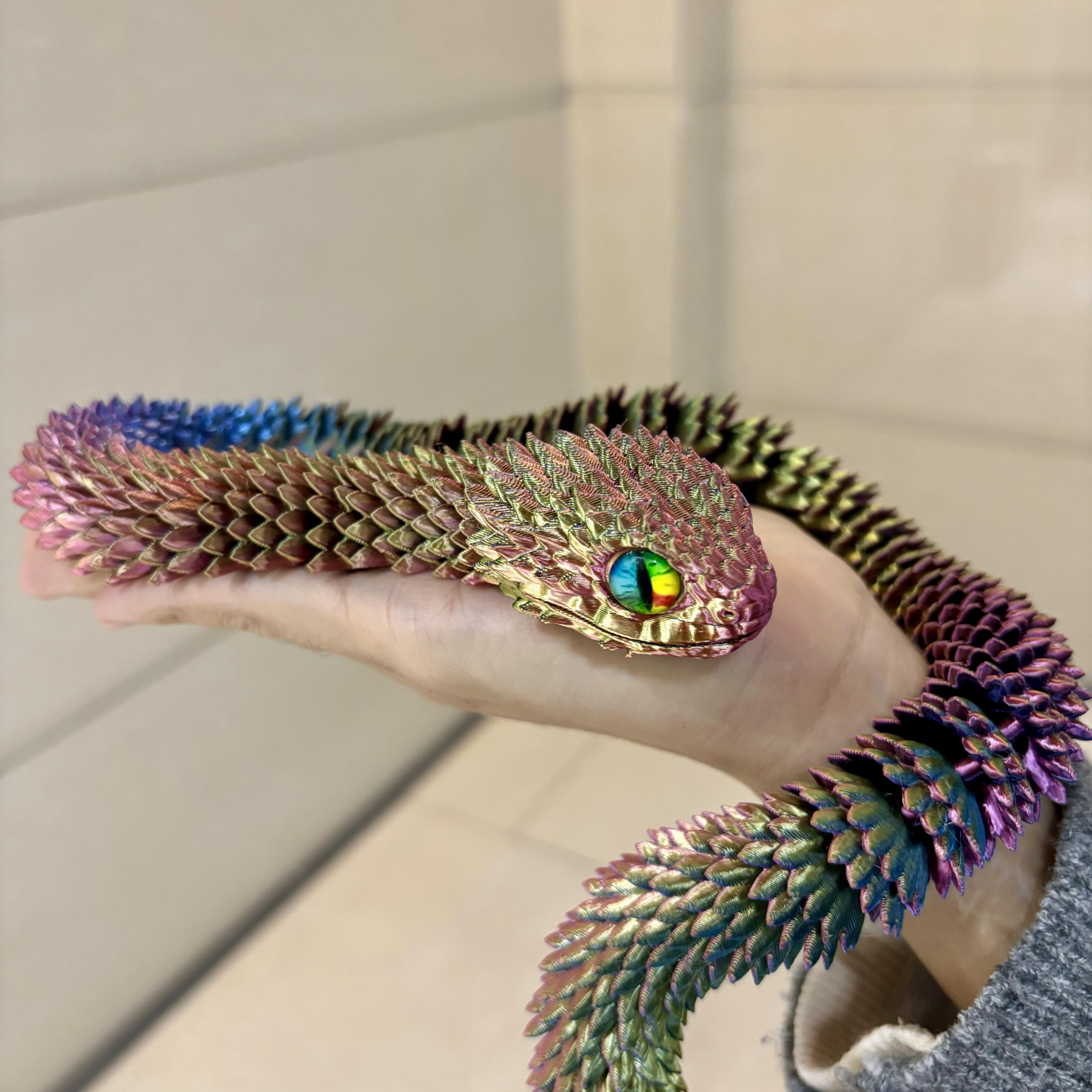 Action Figure 3D Printed Snake - 3D Printing Drawing ulasan dan harga