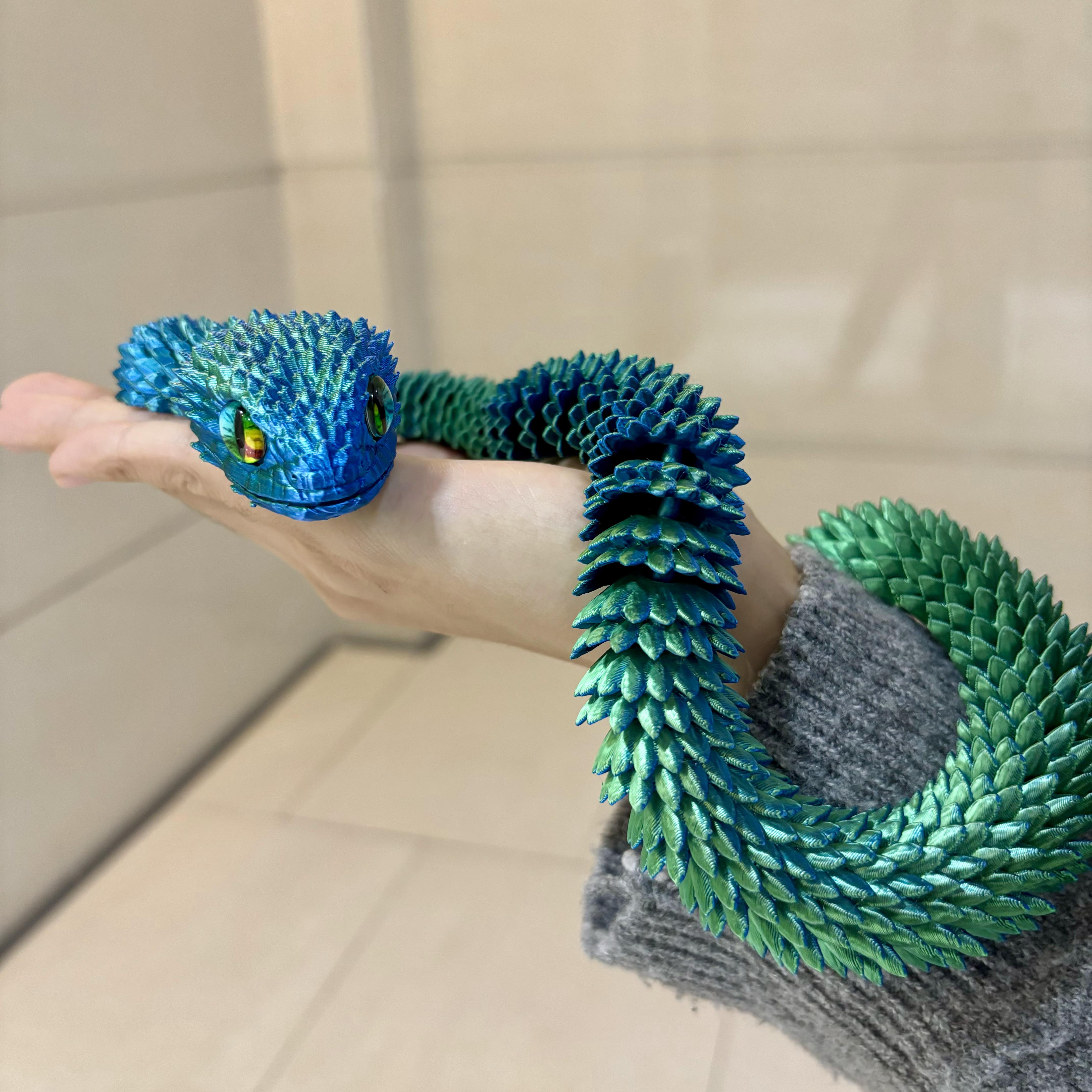 Action Figure 3D Printed Snake - 3D Printing Drawing ulasan dan harga