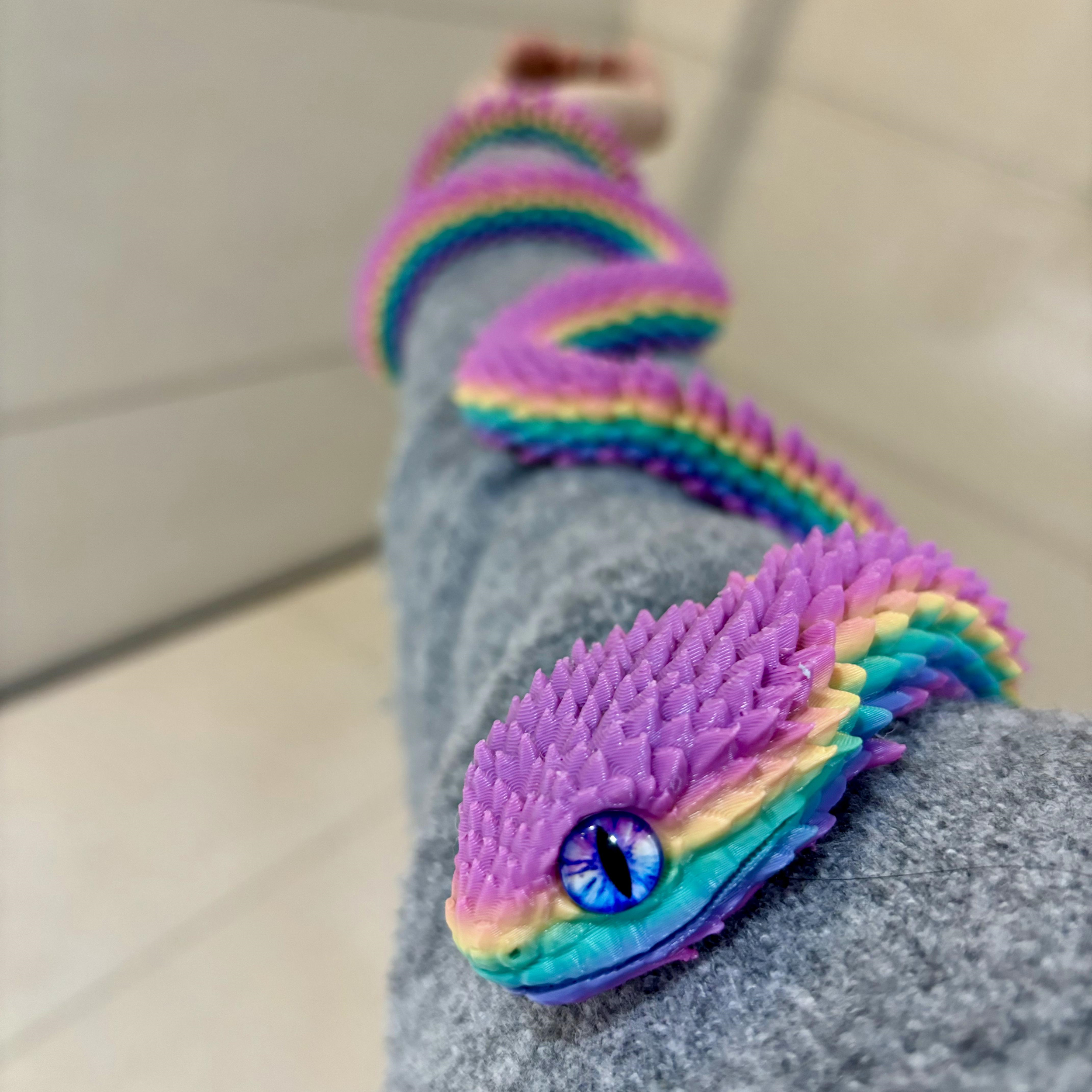Action Figure 3D Printed Snake - 3D Printing Drawing ulasan dan harga