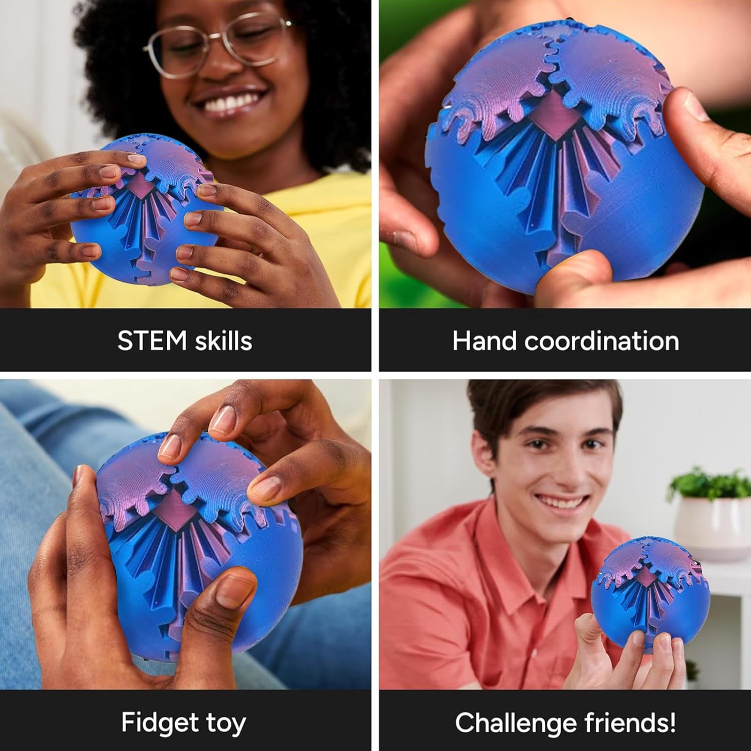 Gear Ball 3D Printed Fidget To - 3D Printing Fidget Toys ulasan dan harga