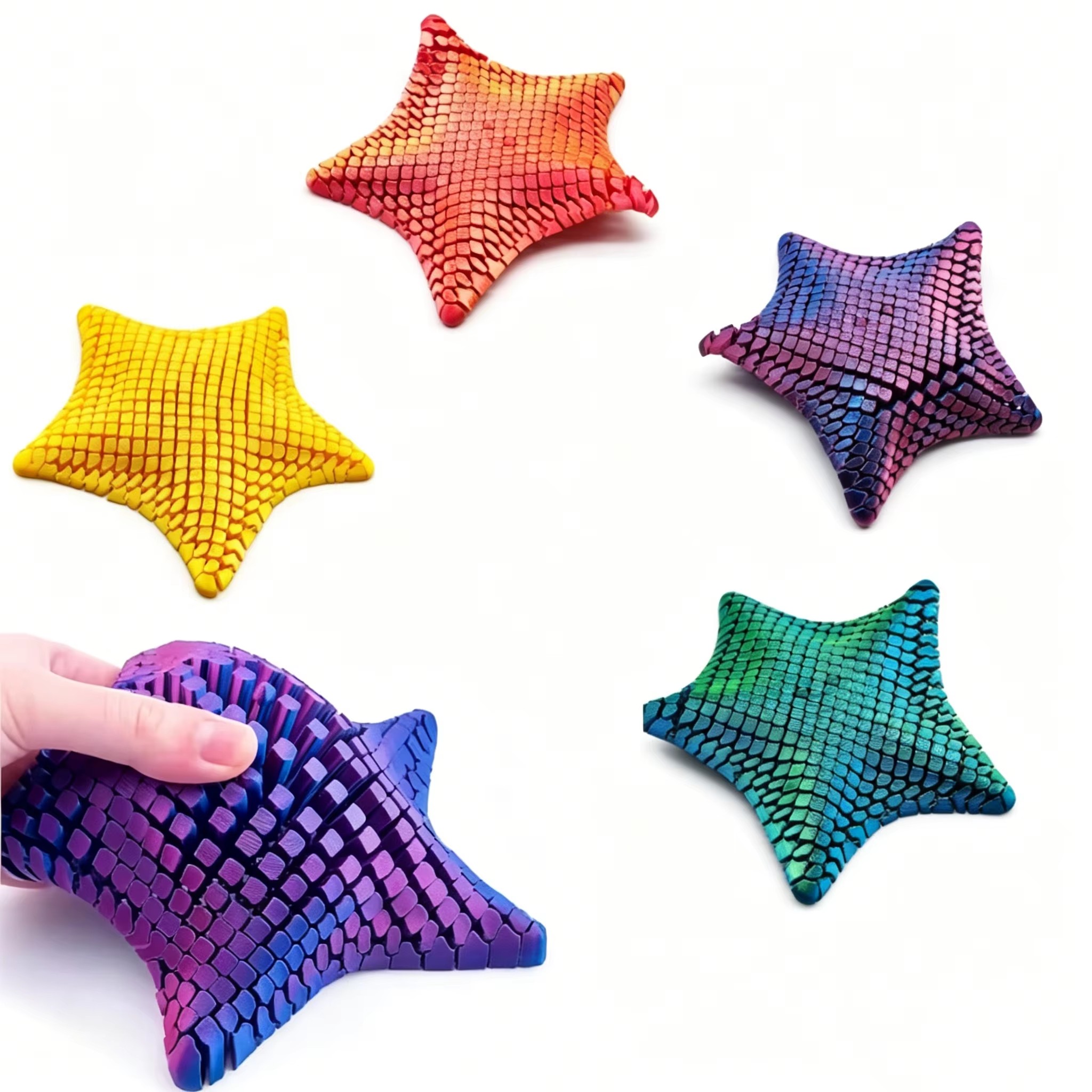 3D Printed Articulated Starfis - 3D Printing Fidget Toys ulasan dan harga