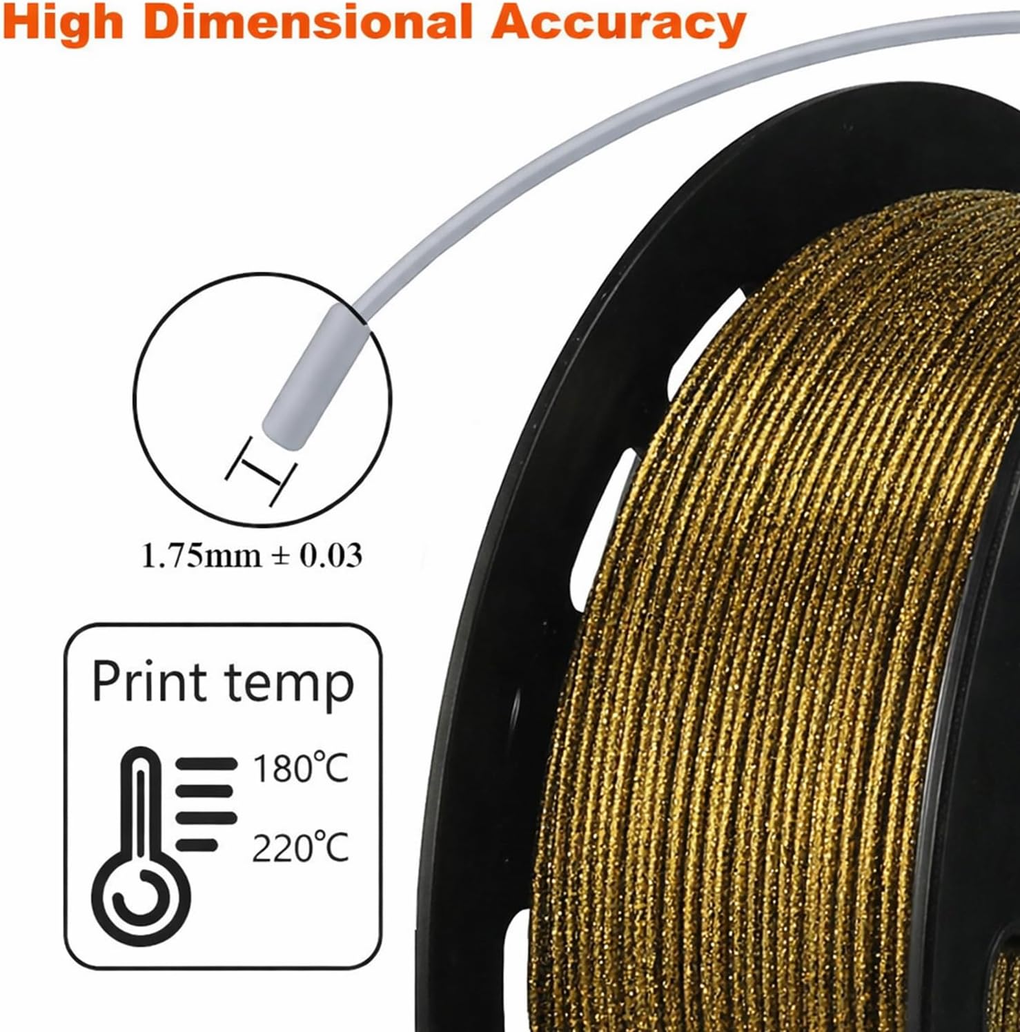 3D Printer Filament Galaxy Gli - 3D Printing Gold ulasan dan harga