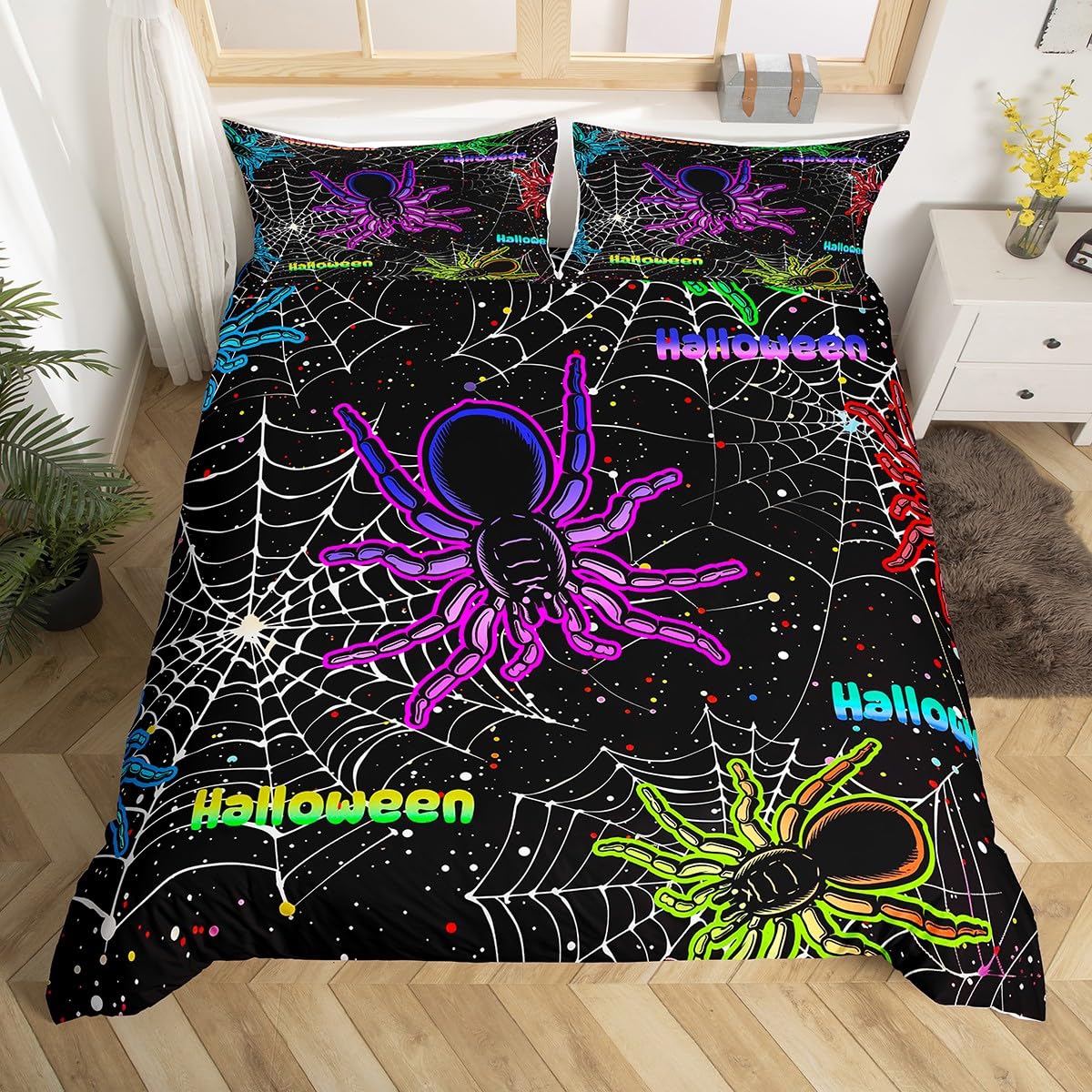 Halloween Spider Web Twin Quee - 3D Printing Web ulasan dan harga
