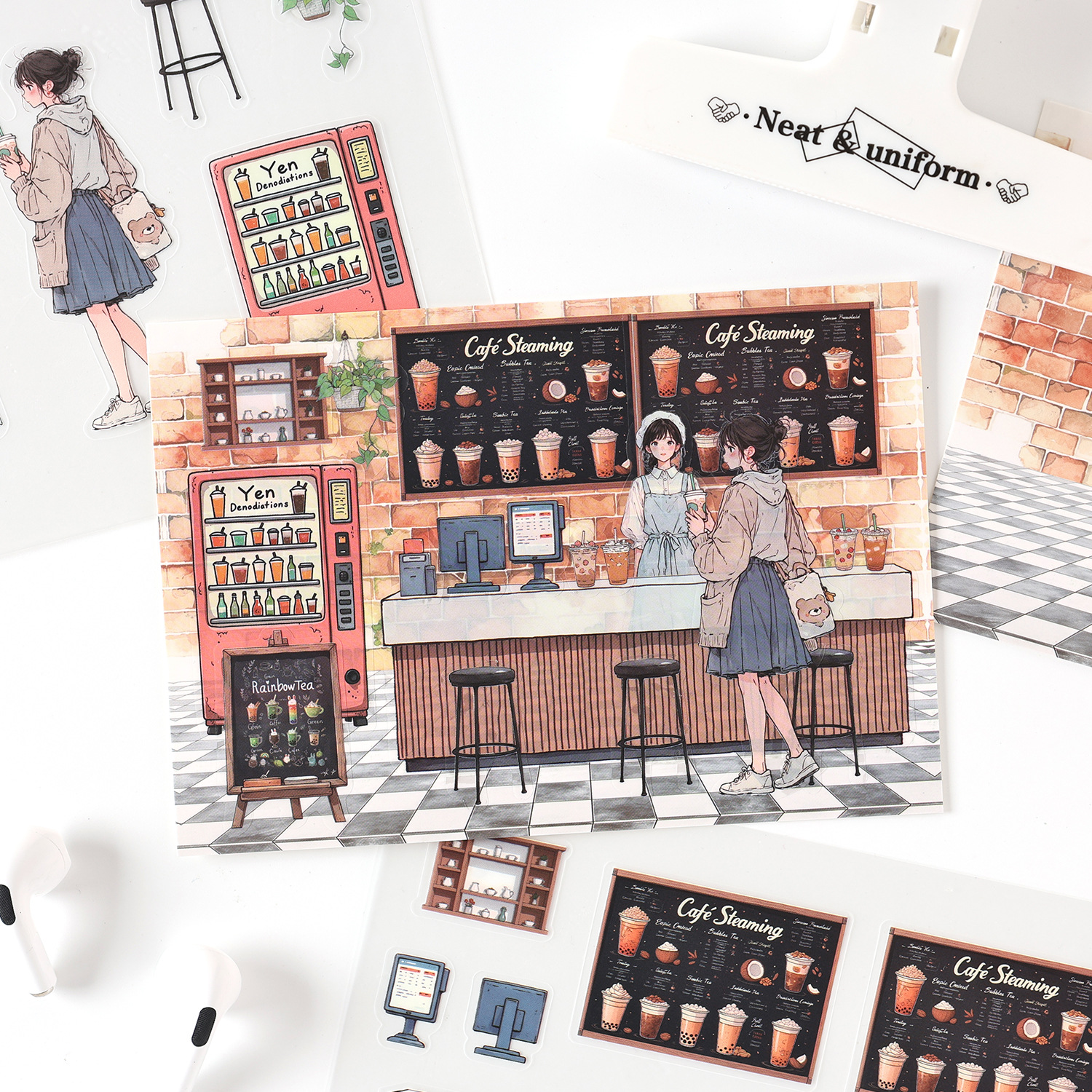 3pcs 3D Cartoon Daily Stickers - 3D Printing Construction ulasan dan harga