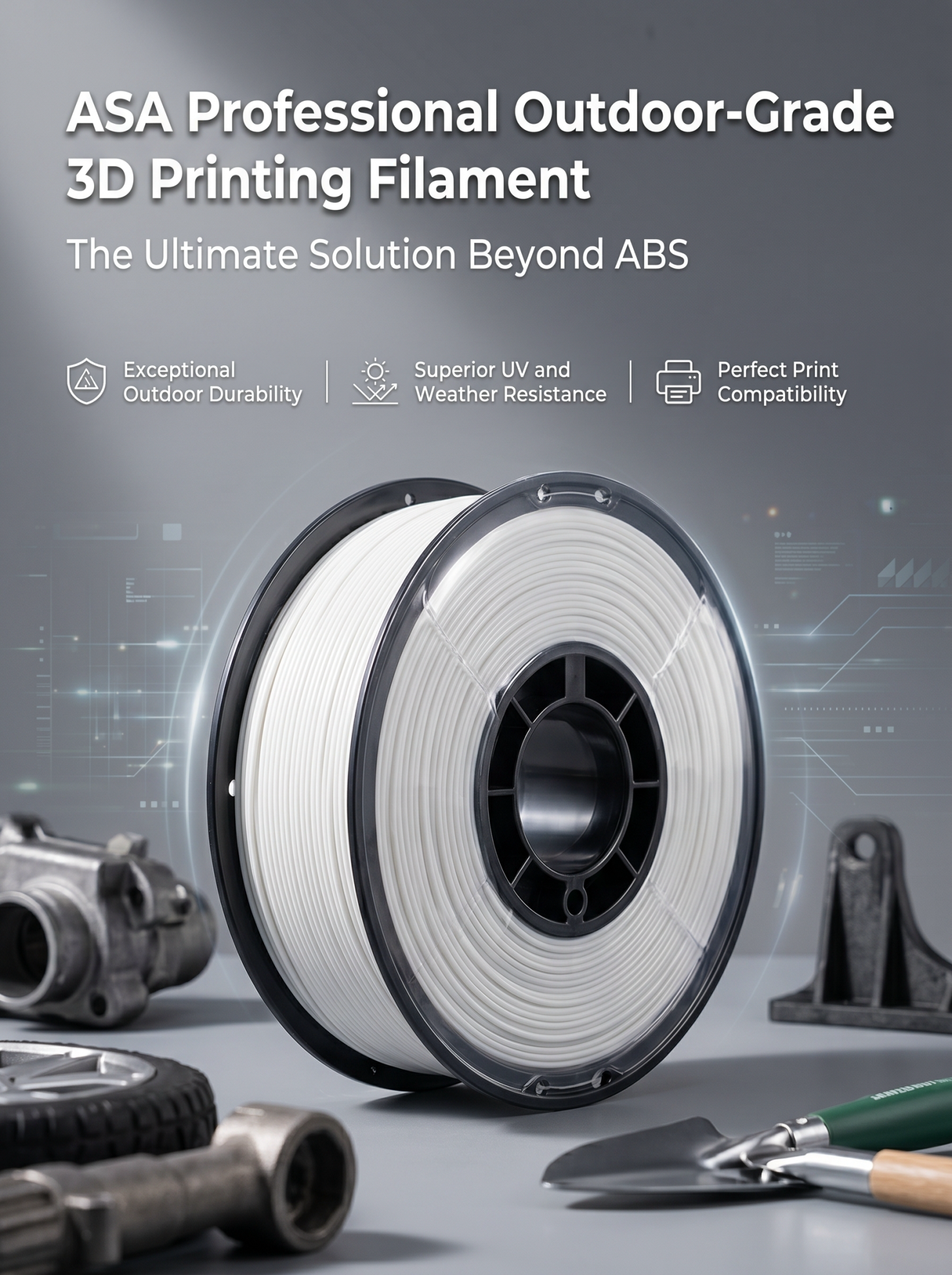 ASA Filament 1.75mm, UV/Heat R - Asa Filament Outdoor ulasan dan harga