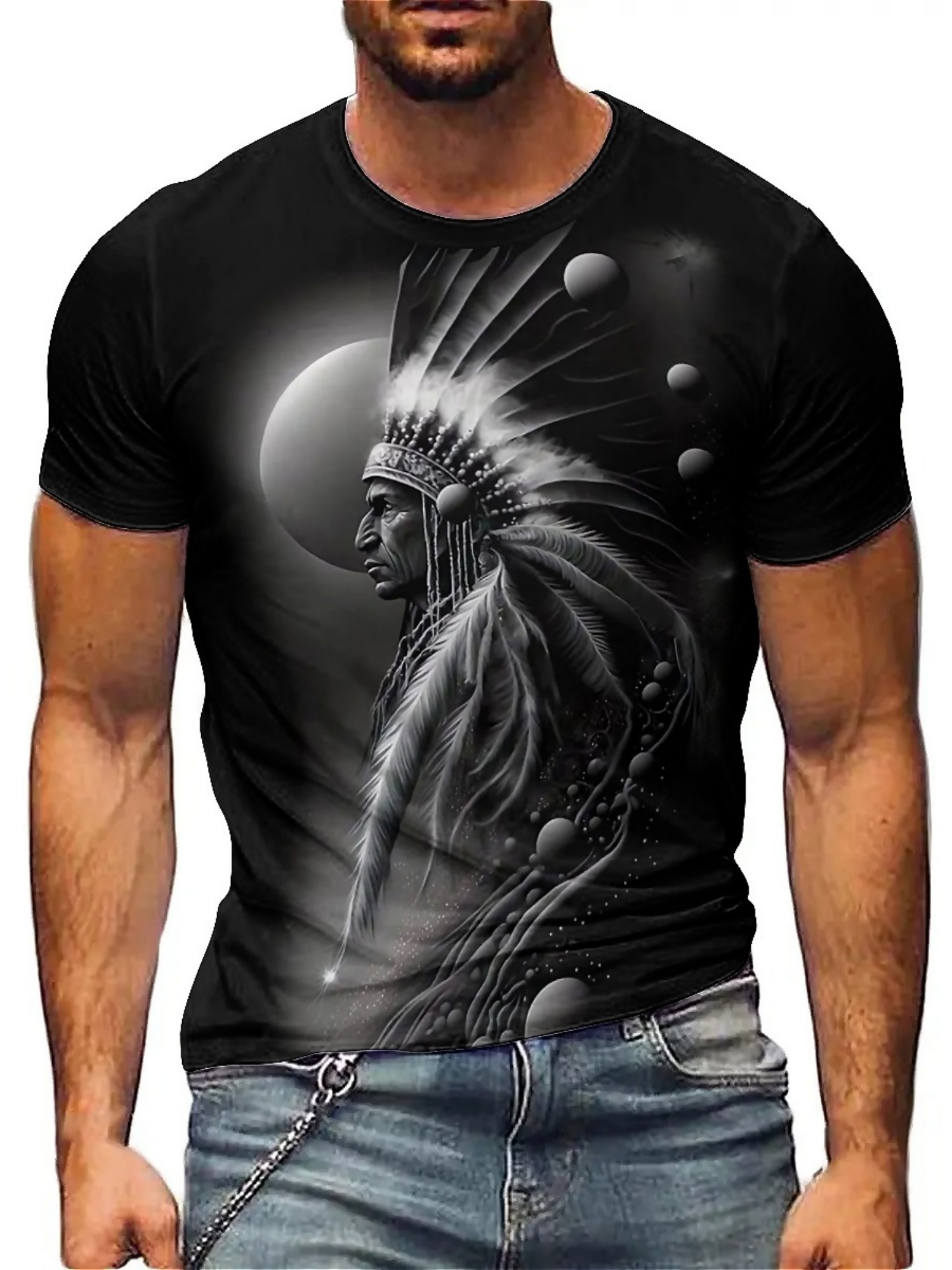 Men's 3D Printed Tribal Chieft - 3D Printing Designing ulasan dan harga