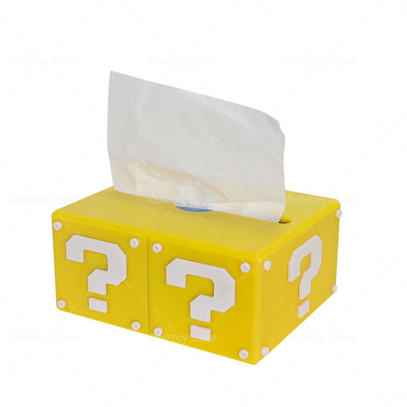 Question Mark Block Tissue Box - 3D Printing Questions ulasan dan harga