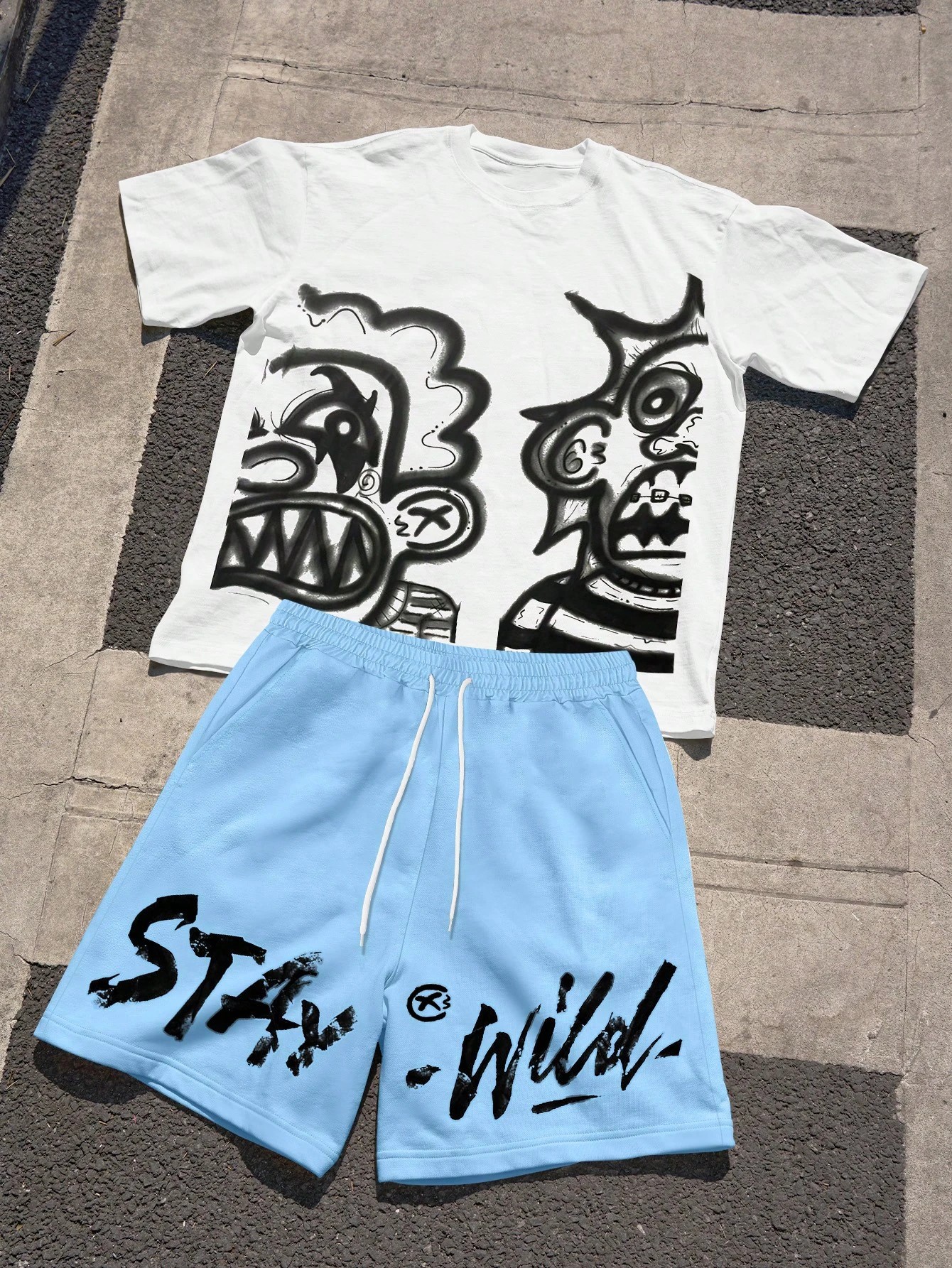 2026 Summer New Men's Short-Sl - 3D Printing Designing ulasan dan harga