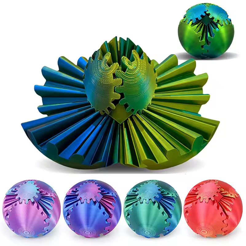 1PC Gear Ball 3D Printed Fidge - 3D Printing Fidget Toys ulasan dan harga