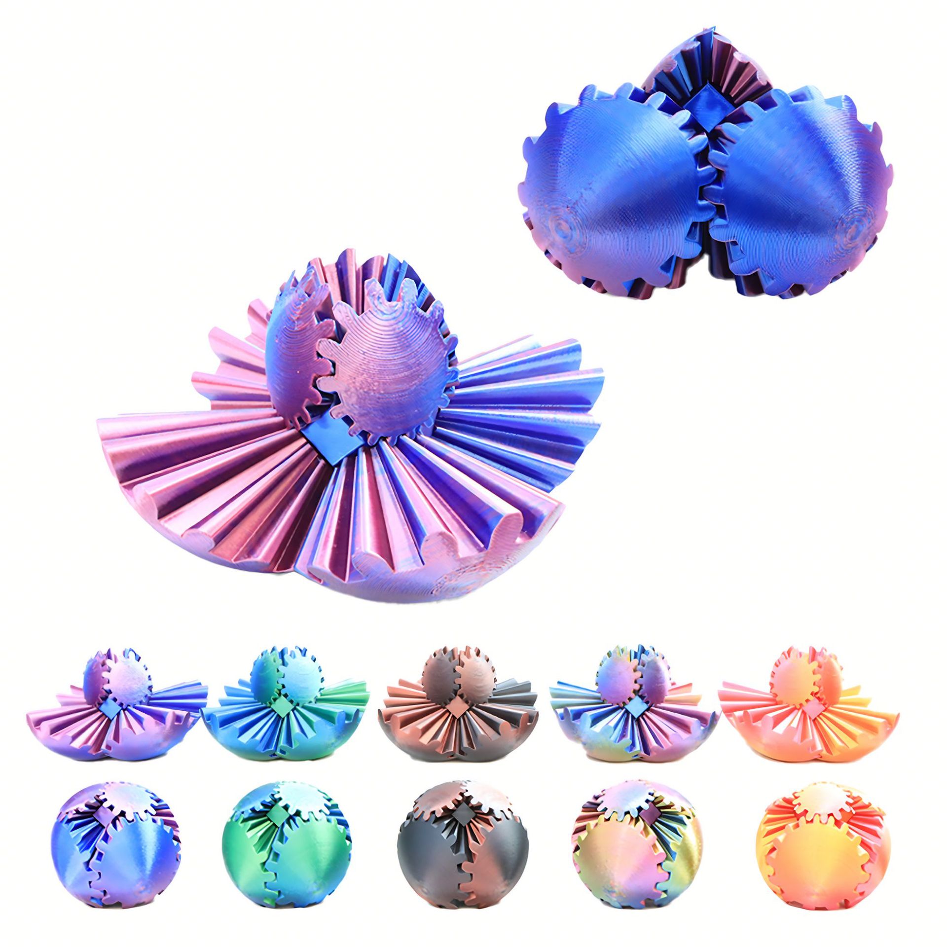1PC Gear Ball 3D Printed Fidge - 3D Printing Fidget Toys ulasan dan harga