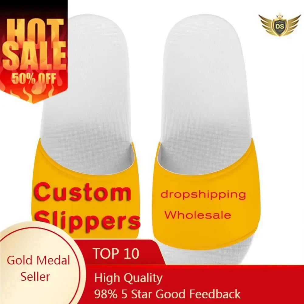 Custom Shoes Men Slippers Flip - 3D Printing Designing ulasan dan harga