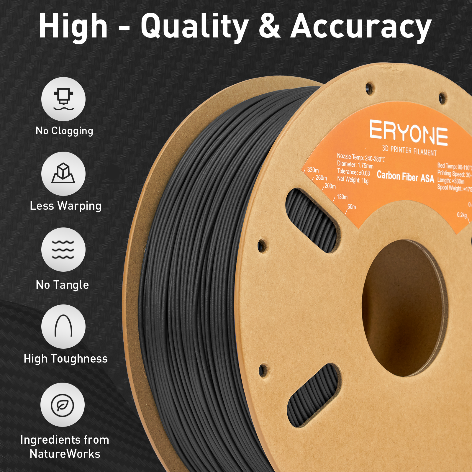 ERYONE 1KG ASA Carbon Fiber Pr - Asa Filament Outdoor ulasan dan harga