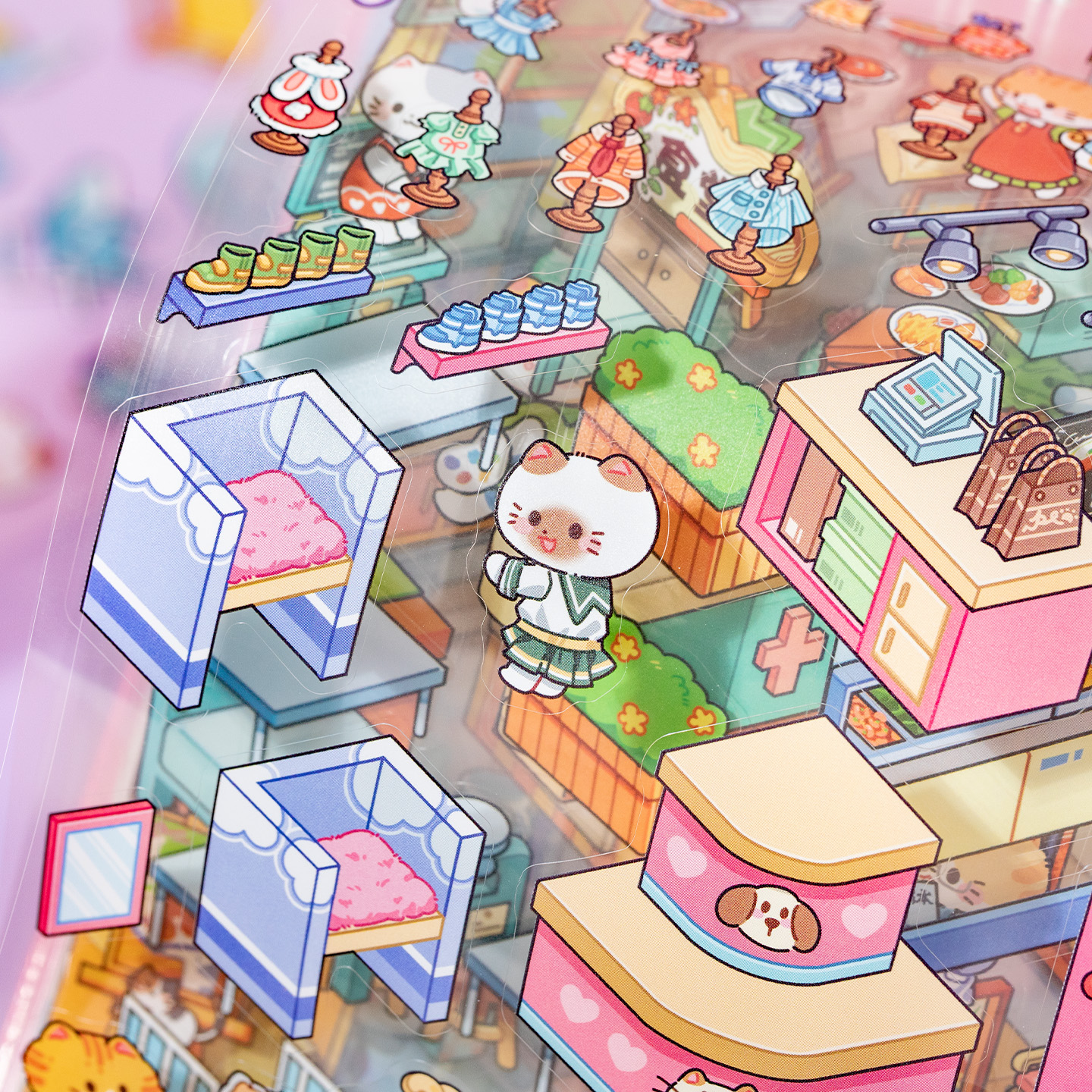 45 Sheets/BK Cute Cat Miniatur - 3D Printing Construction ulasan dan harga