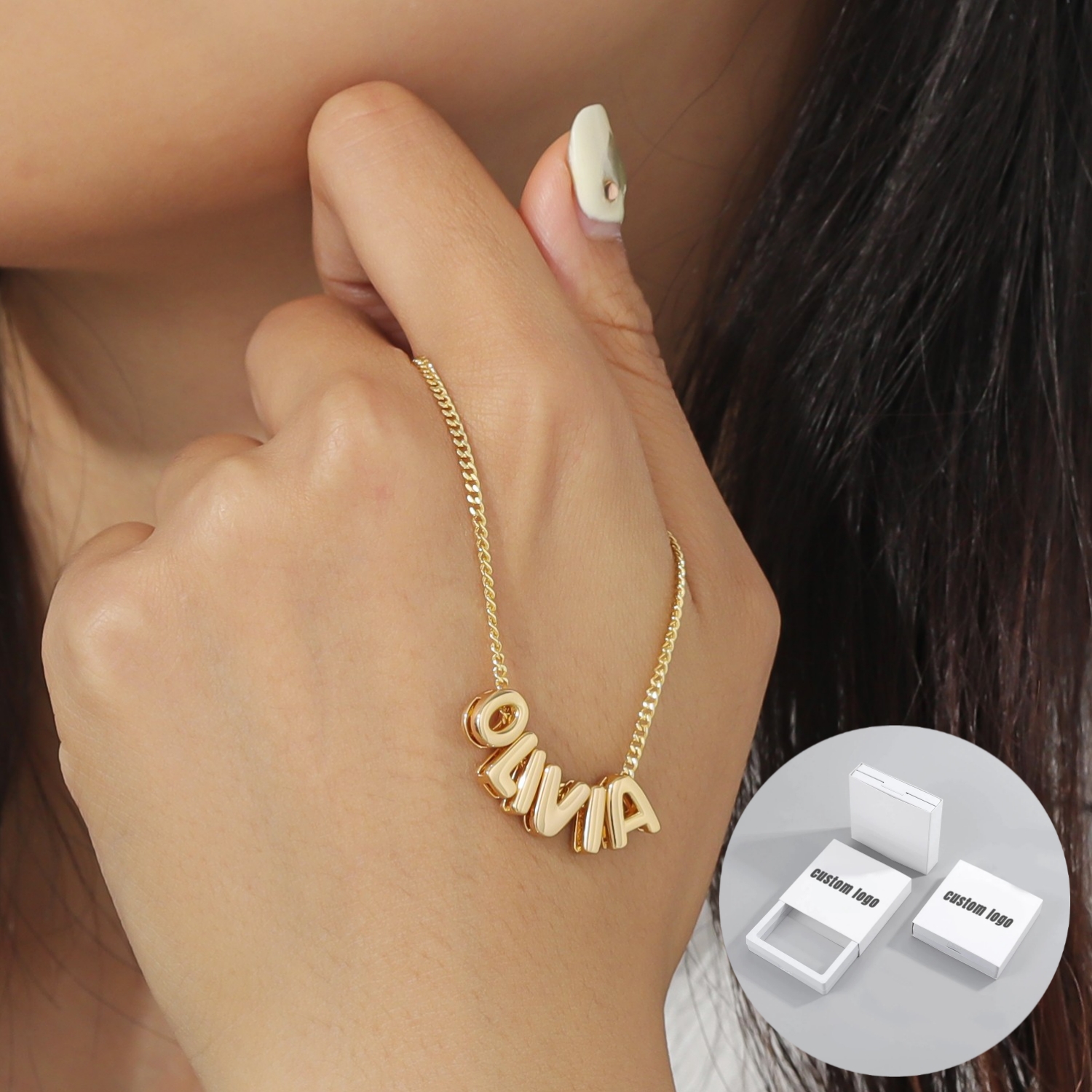 MYDIY Personalized Puff Name N - 3D Printing Gold ulasan dan harga