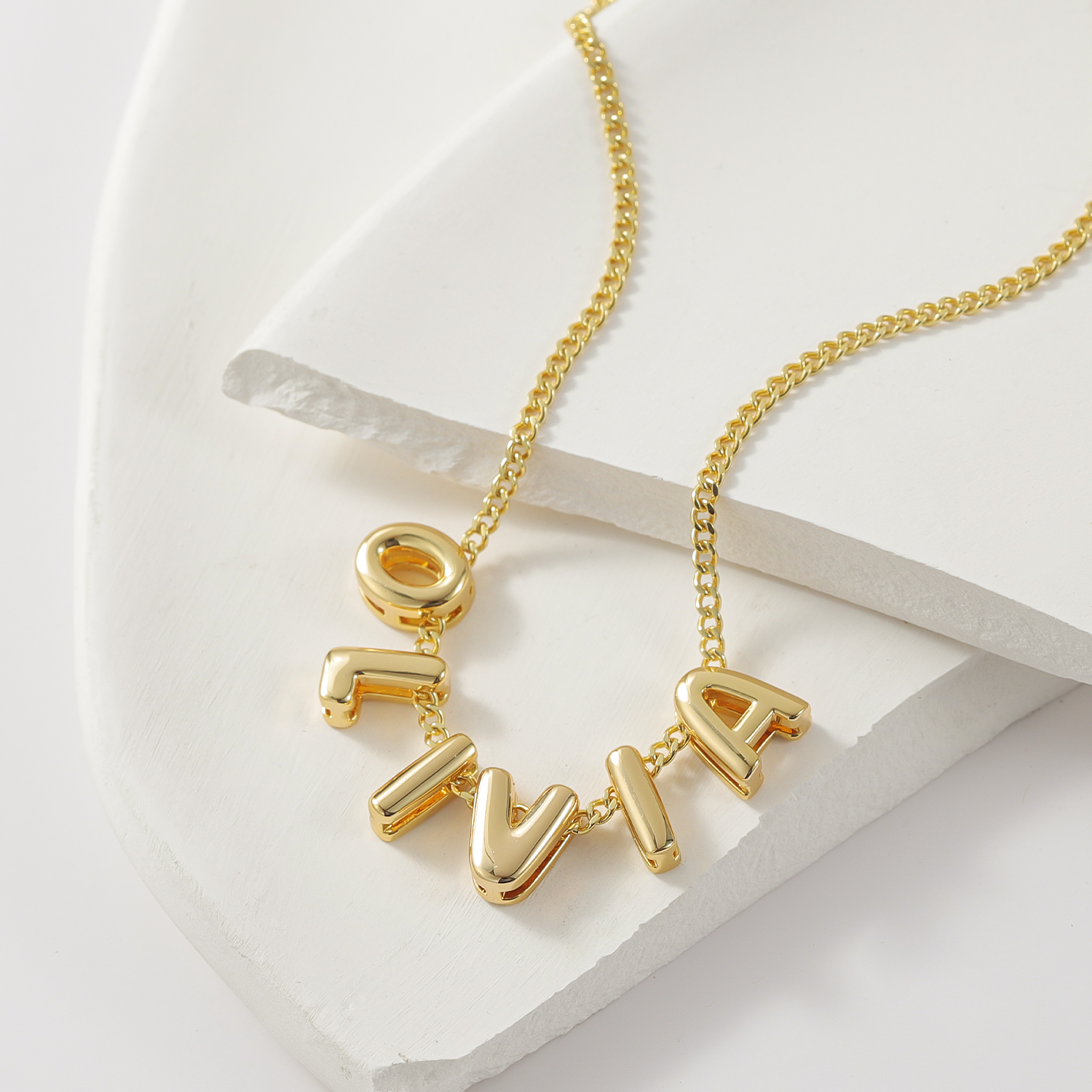 MYDIY Personalized Puff Name N - 3D Printing Gold ulasan dan harga