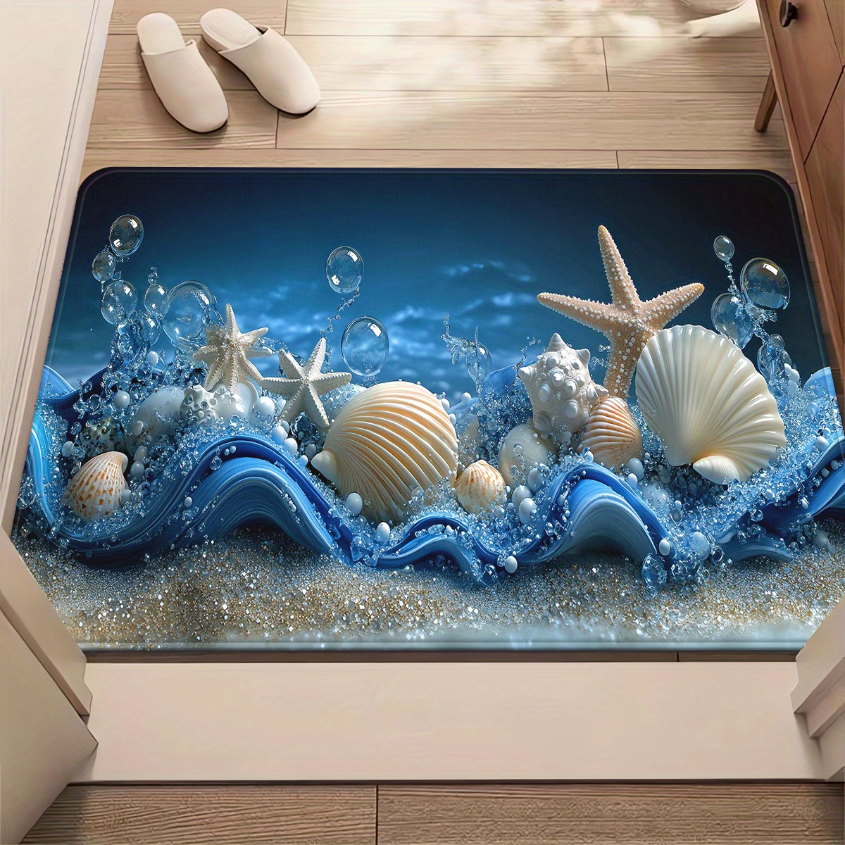 3D Blue Waves Seashells Starfi - 3D Printing Tablet ulasan dan harga