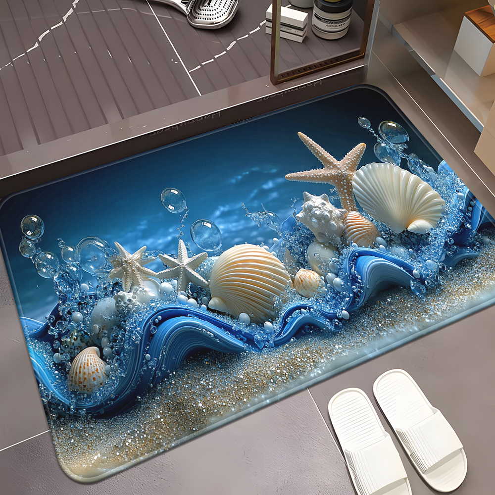 3D Blue Waves Seashells Starfi - 3D Printing Tablet ulasan dan harga
