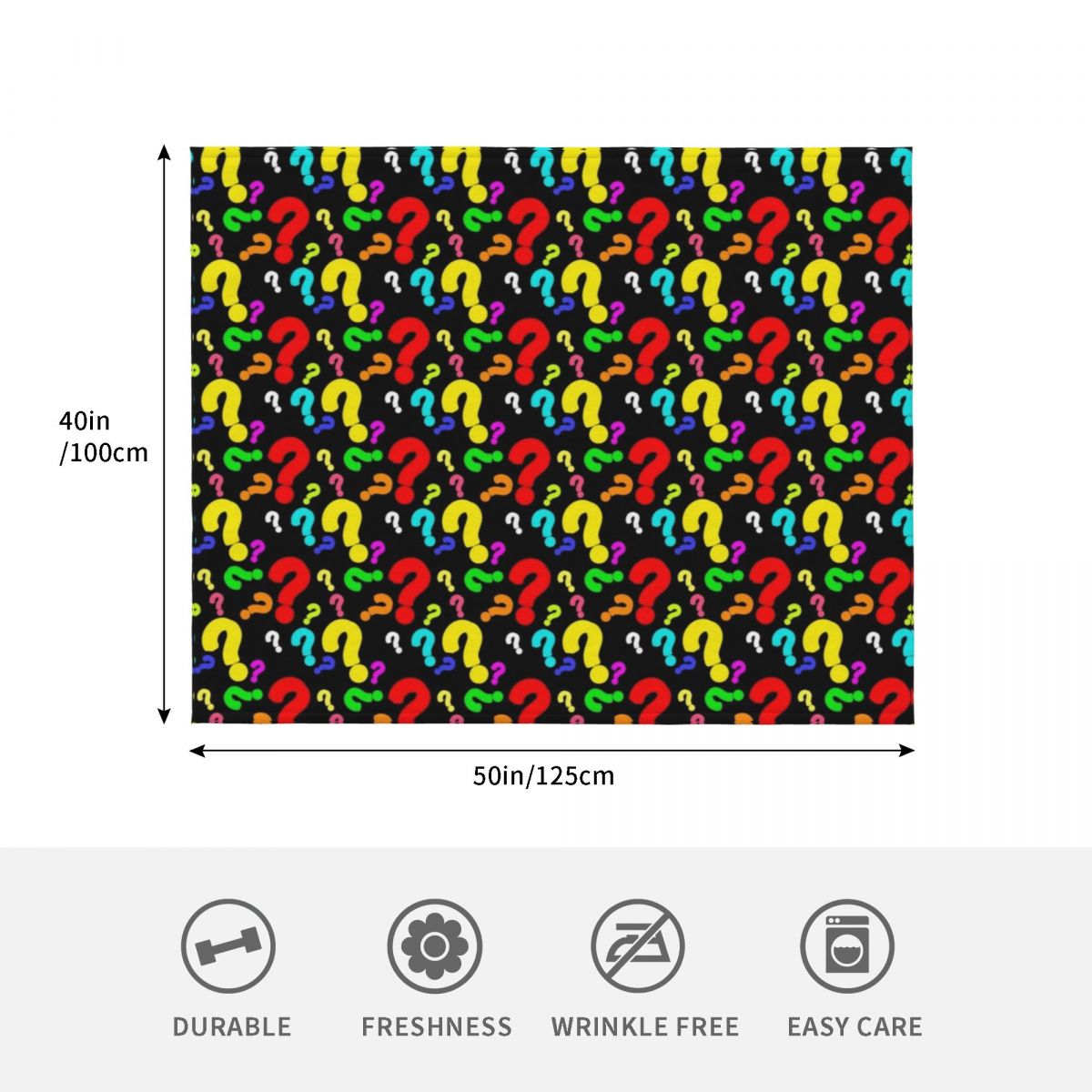 Colorful Question Mark Pattern - 3D Printing Questions ulasan dan harga