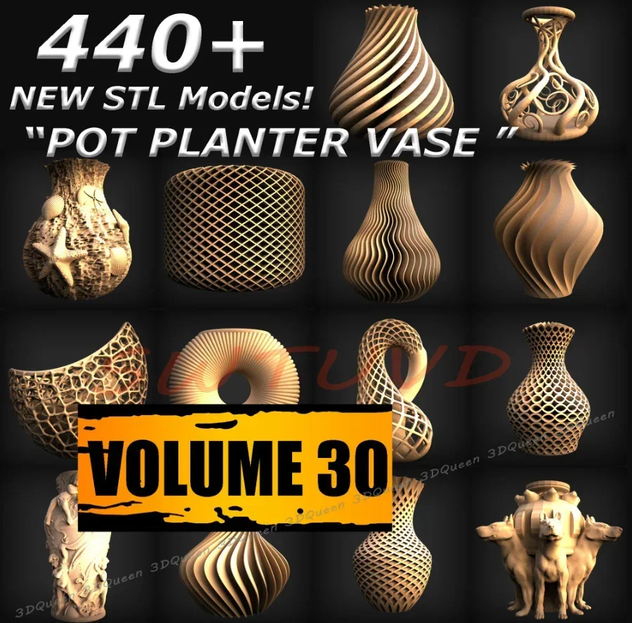 440+ Planter POT Vase STL File - 3D Printing Files ulasan dan harga
