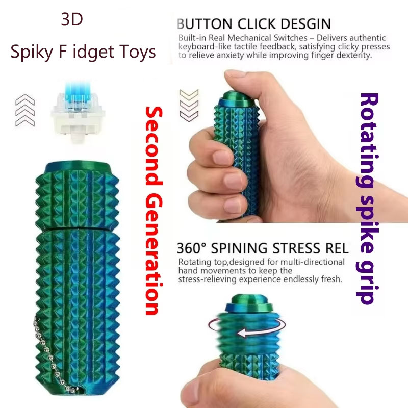 3D Printed Spiky Grippie Fidge - 3D Printing Fidget Toys ulasan dan harga