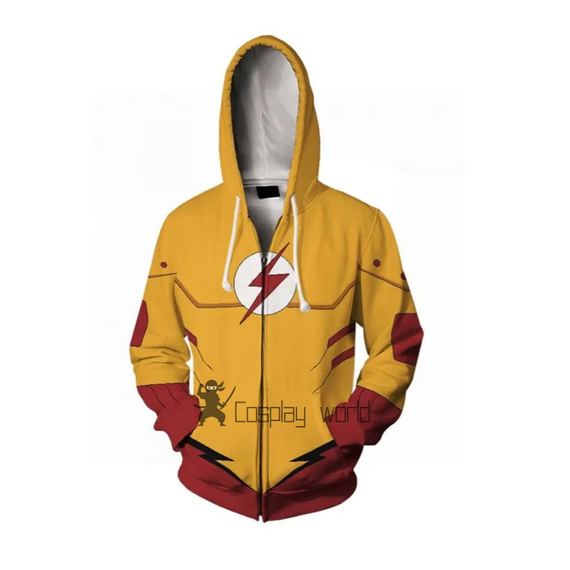 Movie Flash Cosplay Hoodie Zip - 3D Printing Game ulasan dan harga