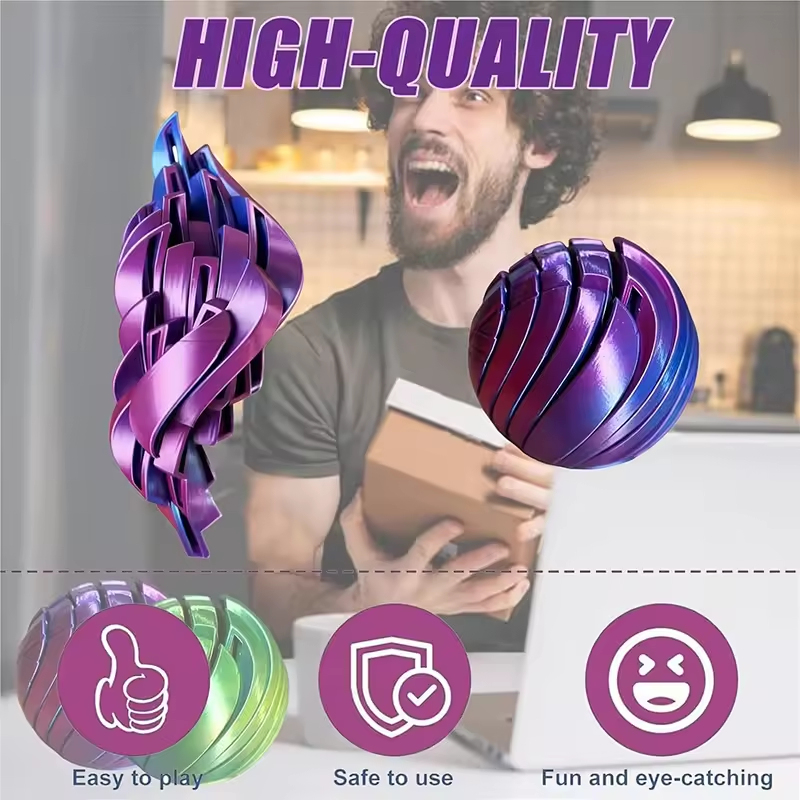 Slime Ball Fidget Toy 3D Print - 3D Printing Fidget Toys ulasan dan harga