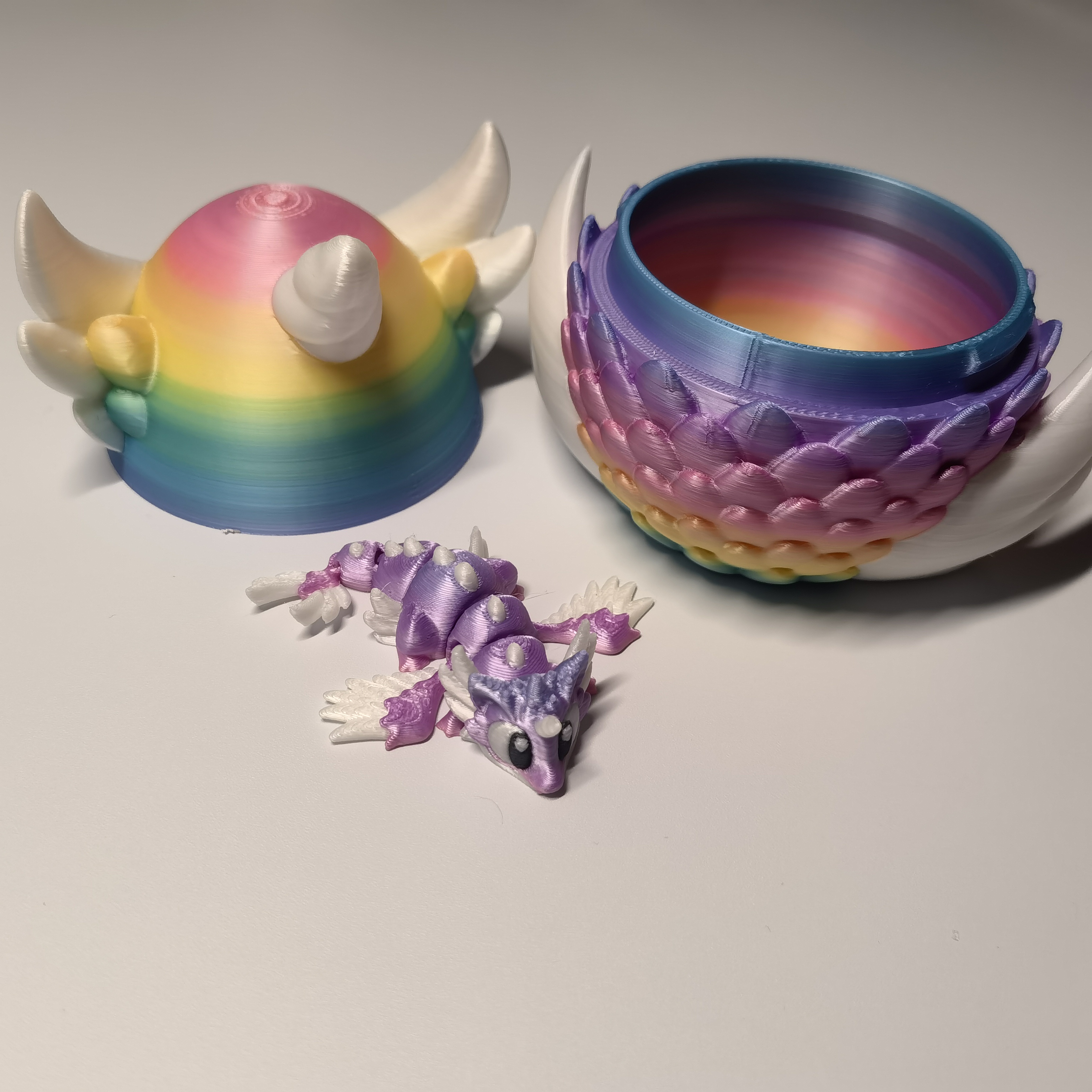 Gradient 3D Printed Dragon Egg - 3D Printing Fidget Toys ulasan dan harga