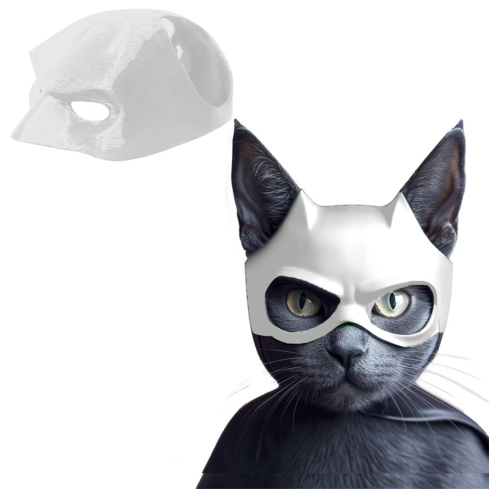Black 3D Printing Cat Bat Mask - 3D Printing Web ulasan dan harga