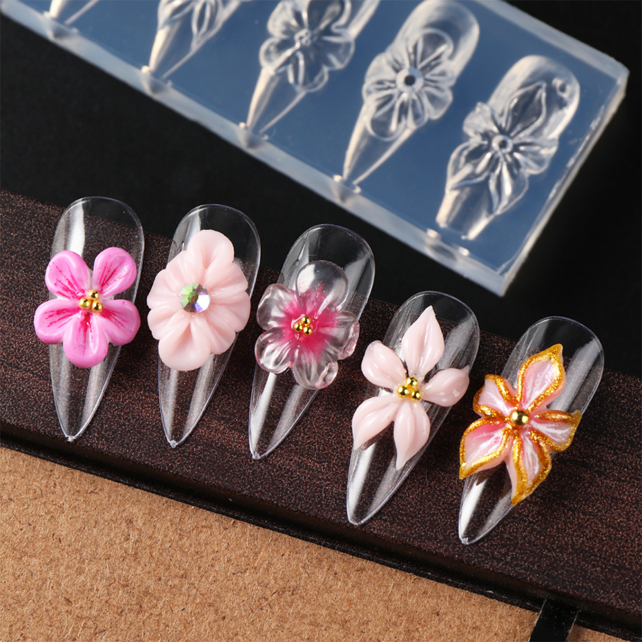 1pc 3D Spring Flower Nail Sili - 3D Printing Ptc ulasan dan harga