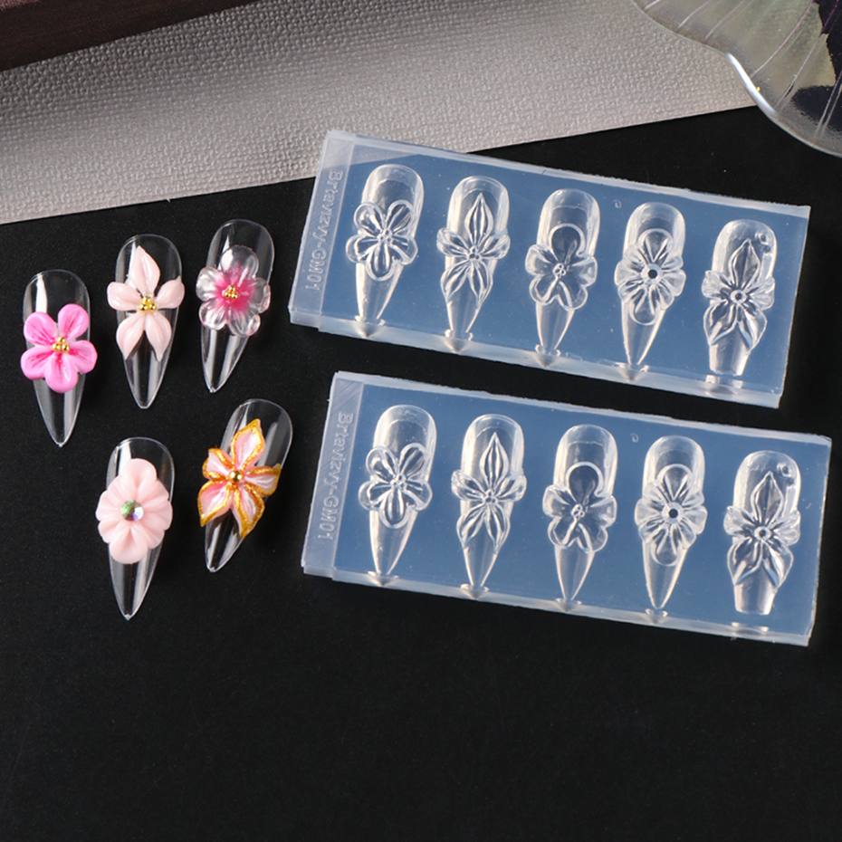1pc 3D Spring Flower Nail Sili - 3D Printing Ptc ulasan dan harga