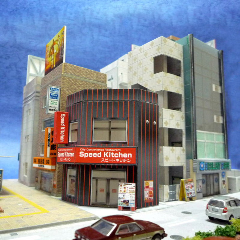 1:150 N-Scale Japanese Buildin - 3D Printing Construction ulasan dan harga