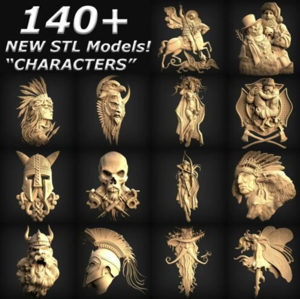CHARACTERS COLLECTION - More T - 3D Printing Files ulasan dan harga