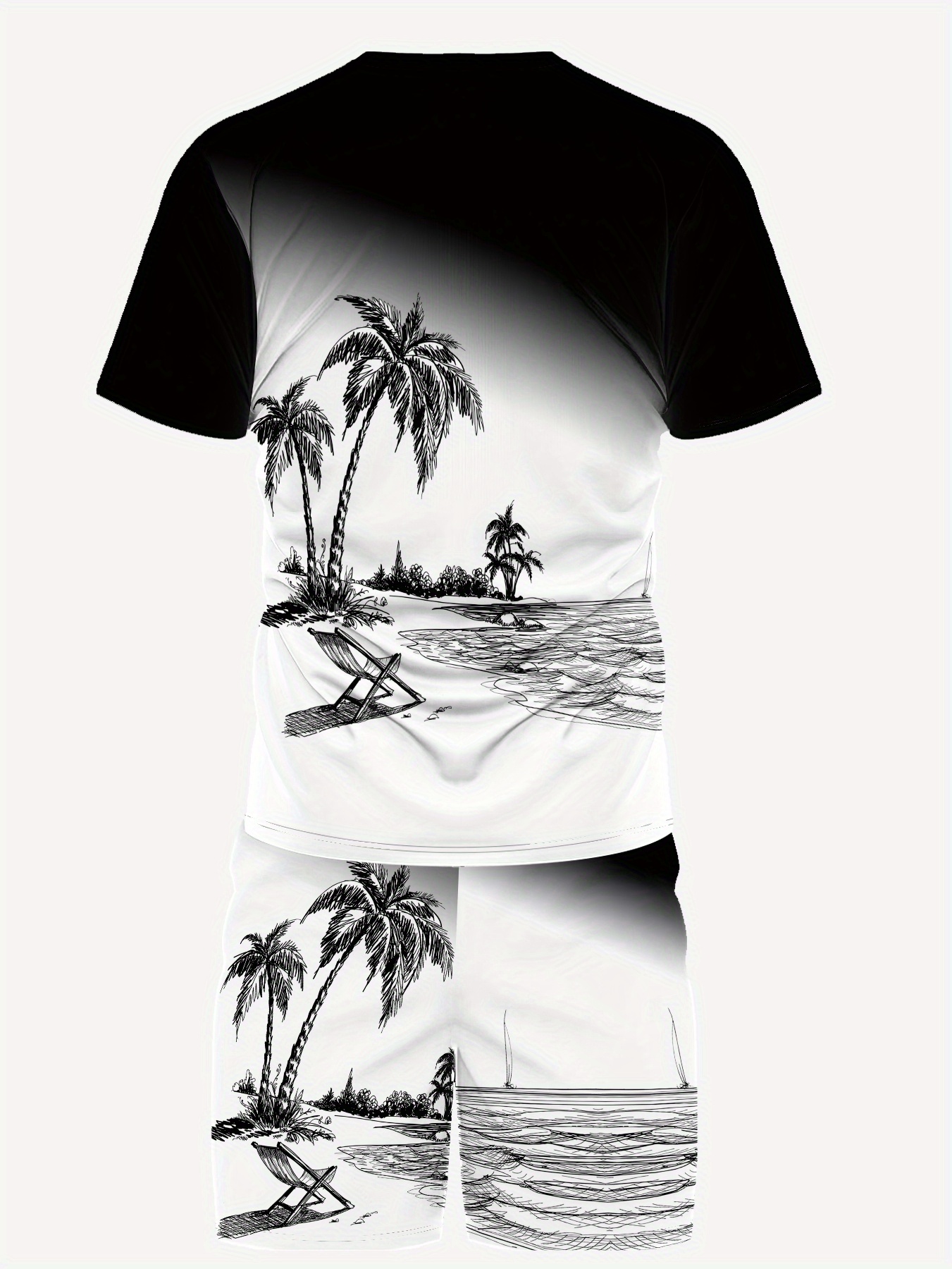 2026 Summer New Men's Short-Sl - 3D Printing Designing ulasan dan harga