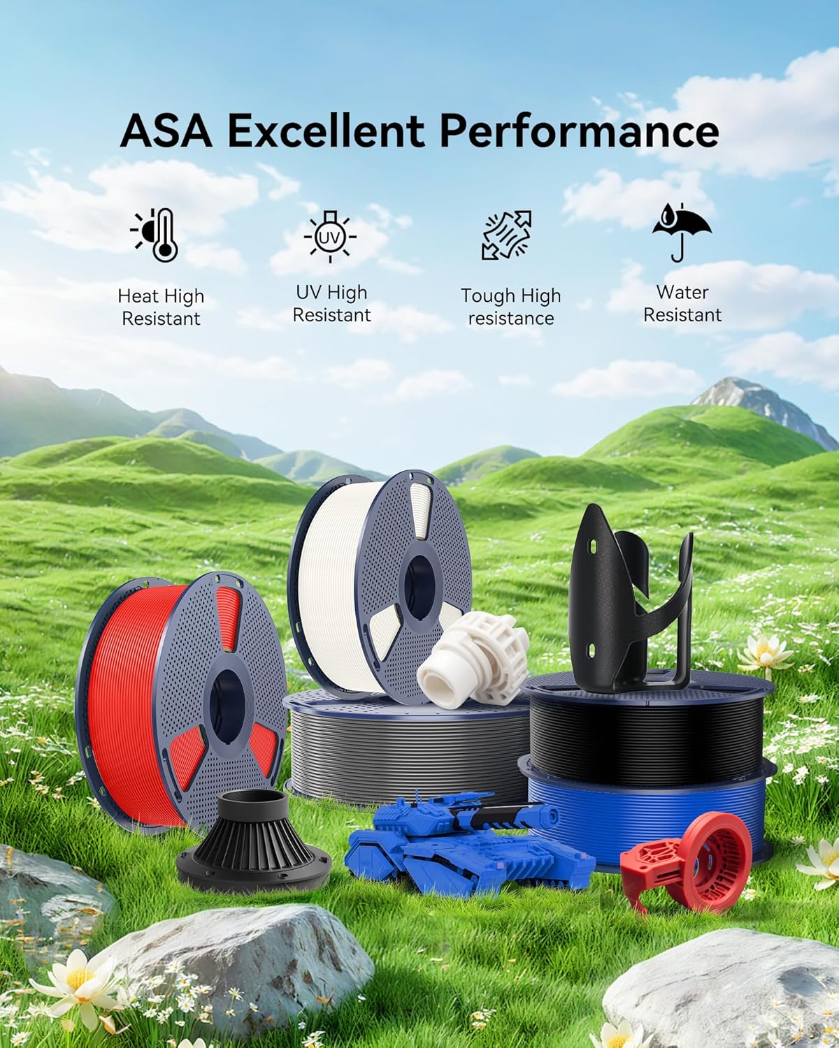 ASA Filament 1.75mm Bundle 4kg - Asa Filament Outdoor ulasan dan harga