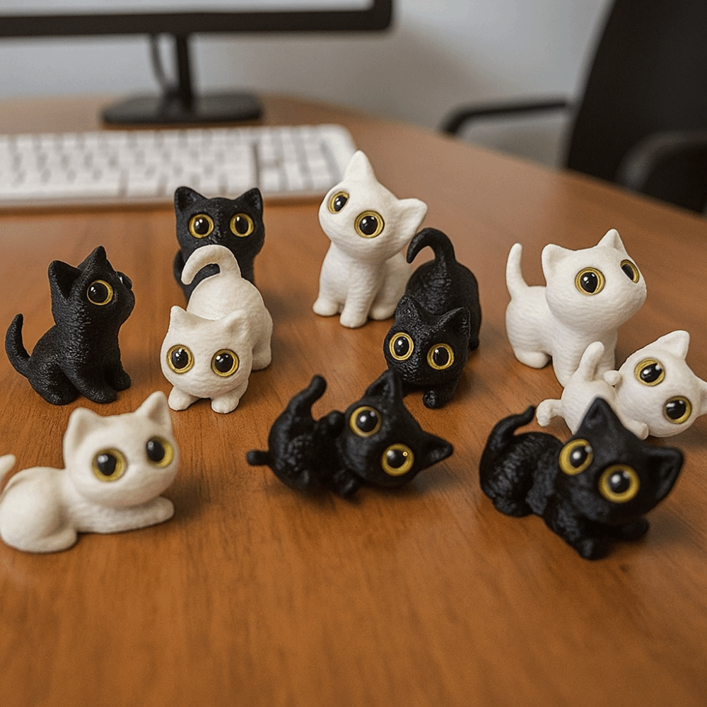 PLA Halloween Cat Anime Figure - 3D Printing Construction ulasan dan harga