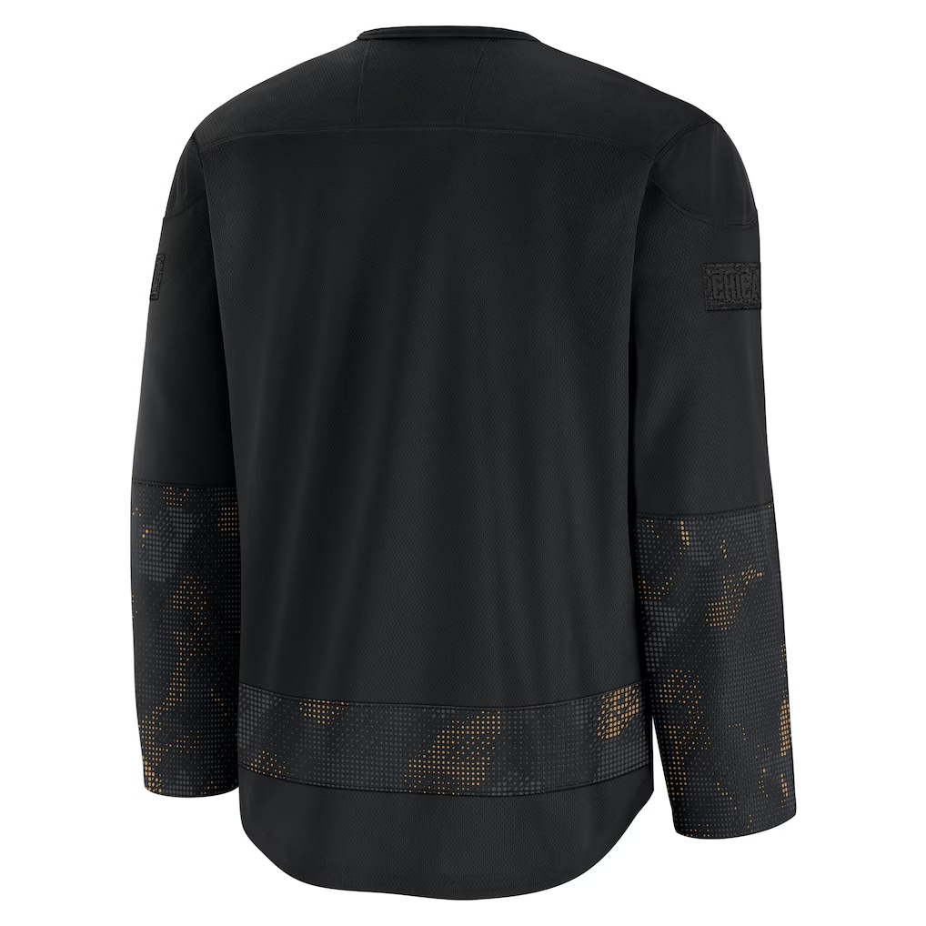 Hockey Jersey - Black with Gol - 3D Printing Gold ulasan dan harga