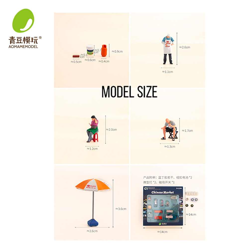 1/64 Night market s Model Kit- - 3D Printing Idea ulasan dan harga