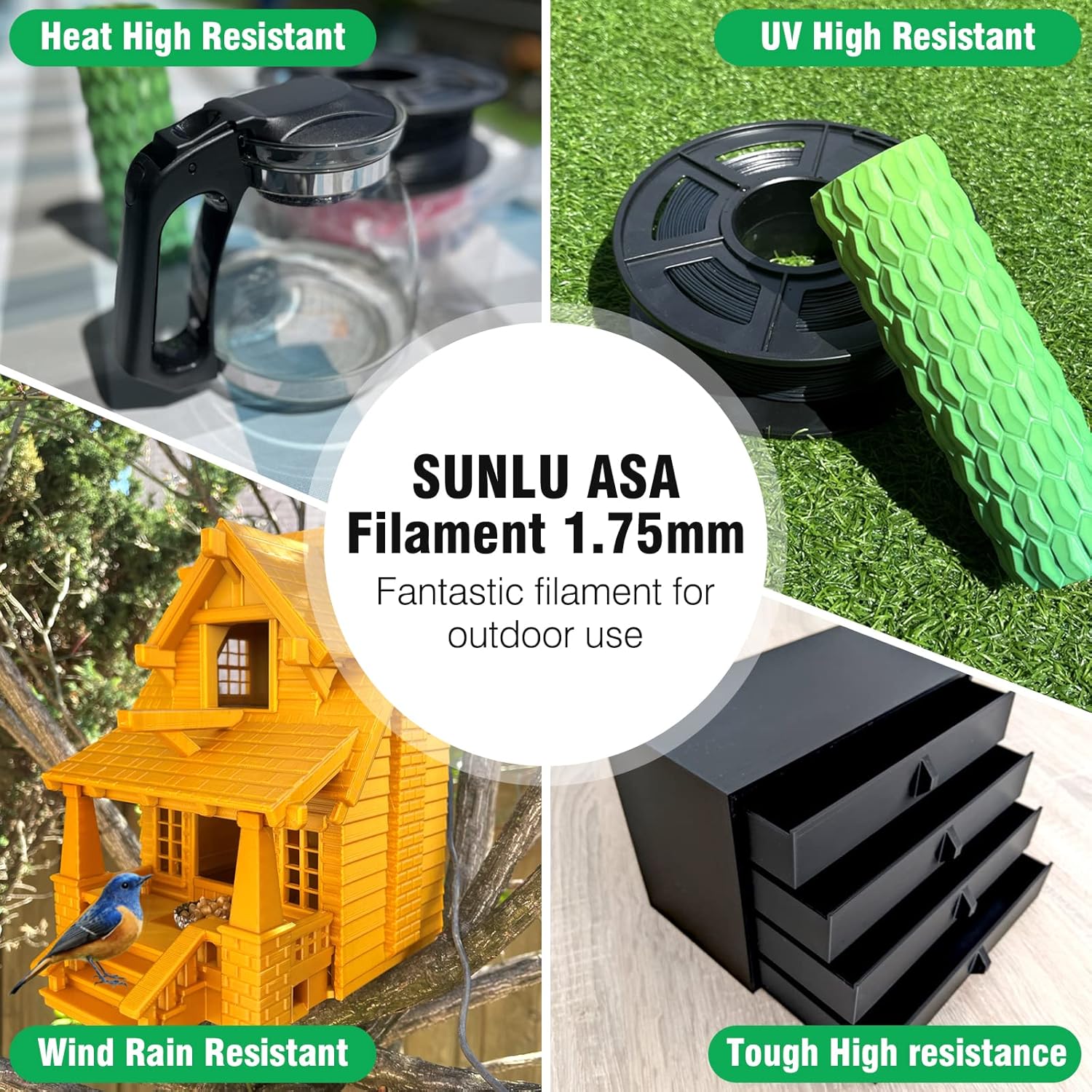 SUNLU 1KG ASA Filament 1.75mm  - Asa Filament Outdoor ulasan dan harga
