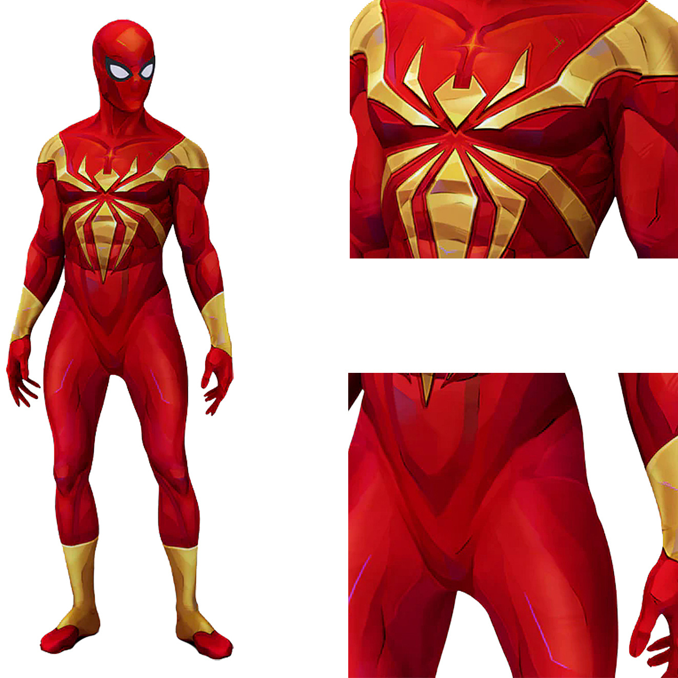 Iron Spiderman Cosplay Gold Ir - 3D Printing Gold ulasan dan harga